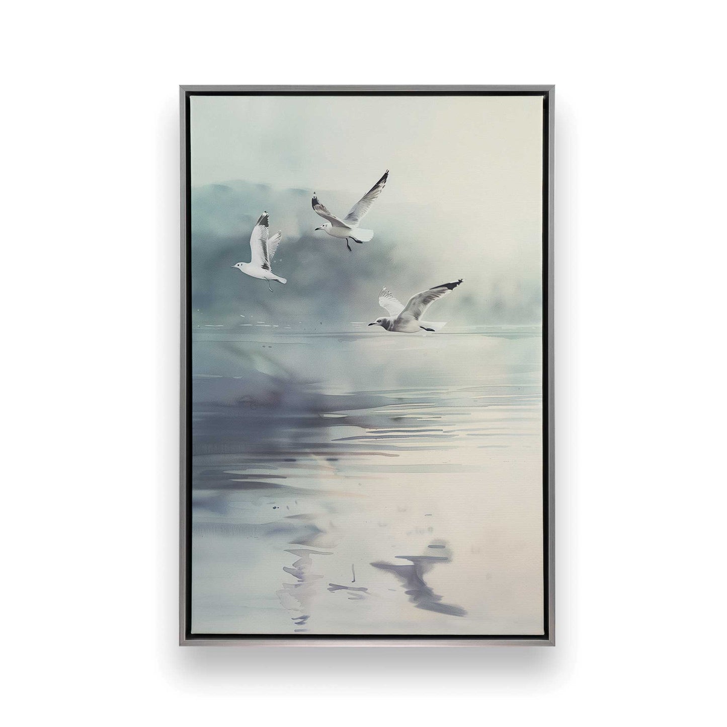 [Color:Opaque White], Picture of art in a White frame