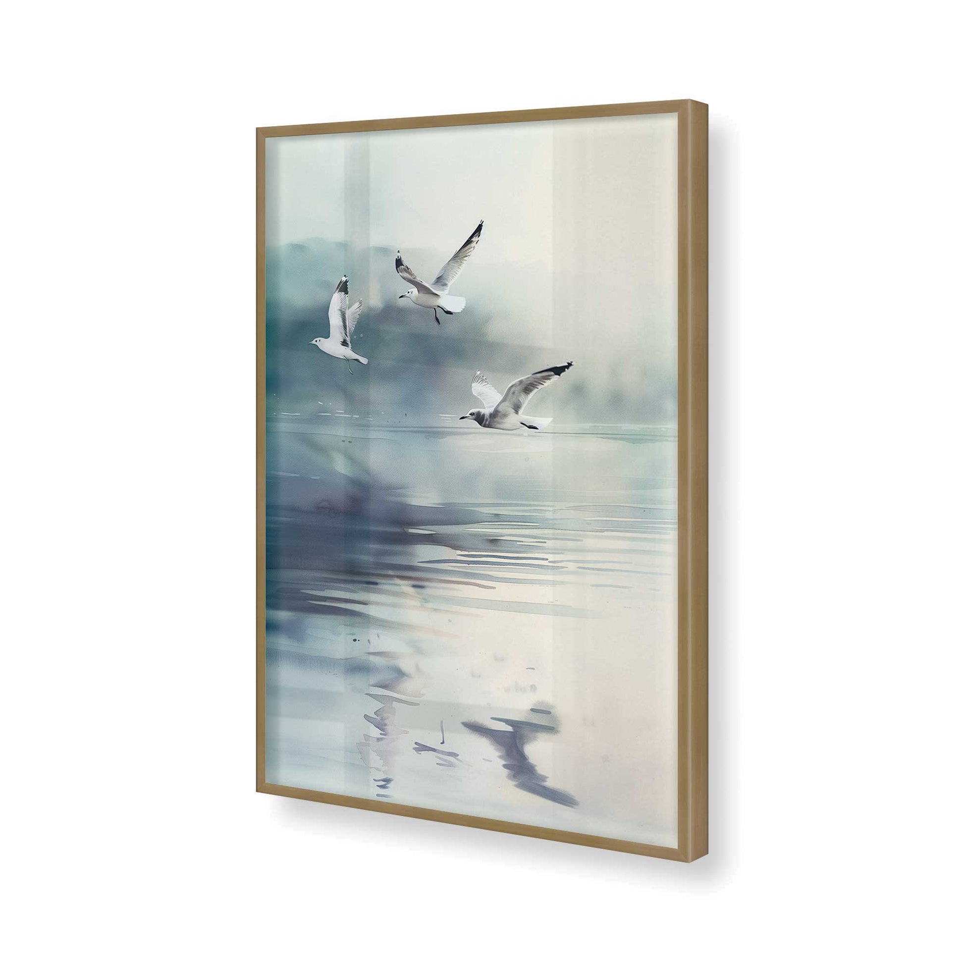 [Color:Brushed Gold], Picture of art in a Brushed Gold frame of the corner