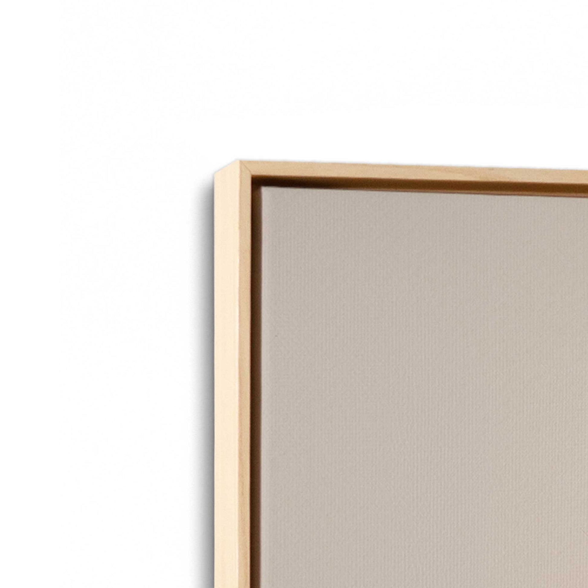 [Color:American Maple], Picture of art in a American Maple frame at an angle