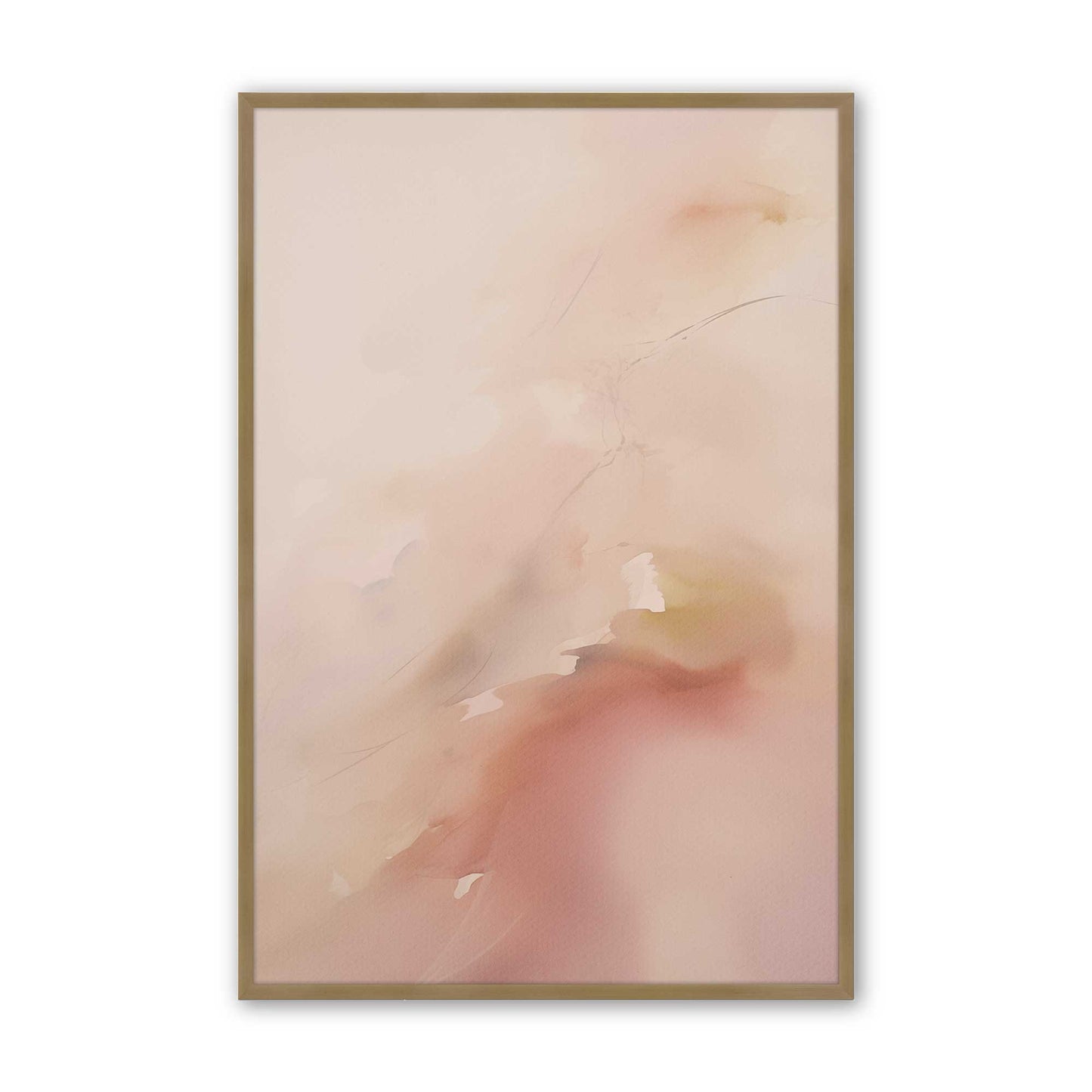 [Color:Brushed Gold], Picture of art in a Brushed Gold frame