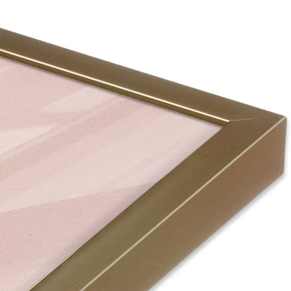 [Color:Brushed Gold], Picture of art in a Brushed Gold frame at an angle