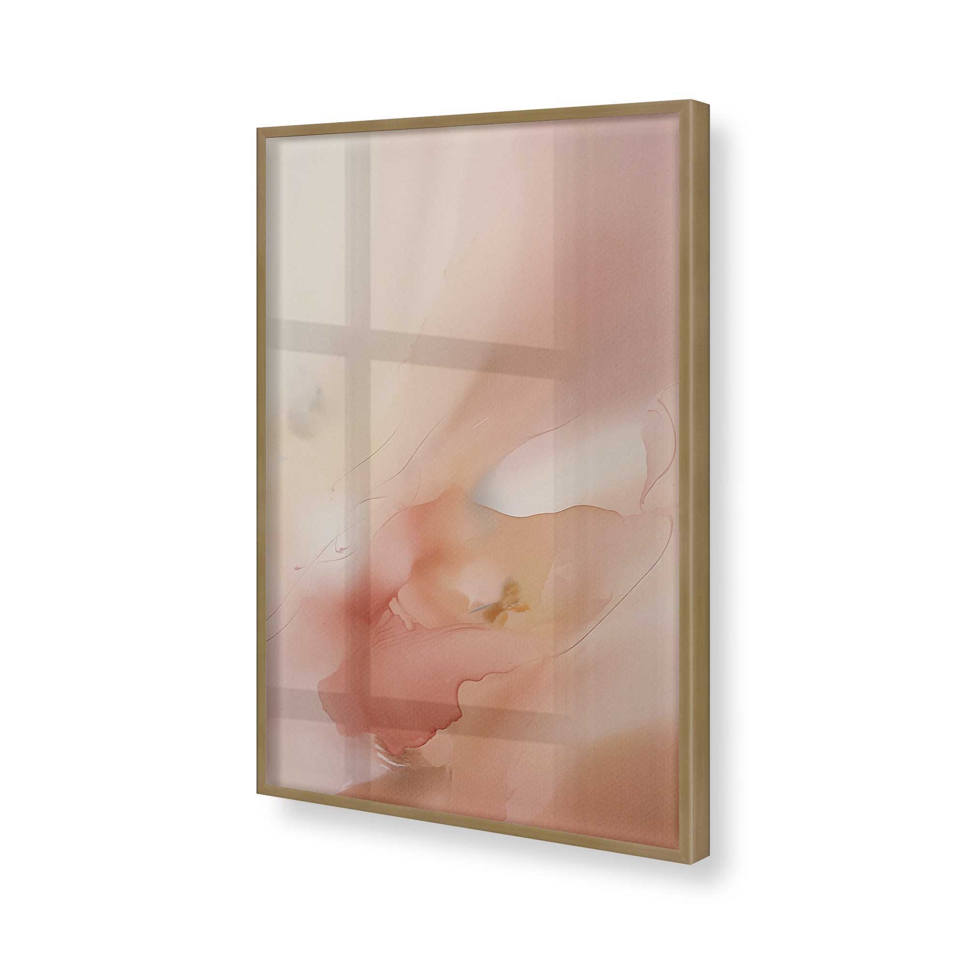 [Color:Brushed Gold], Picture of art in a Brushed Gold frame of the corner