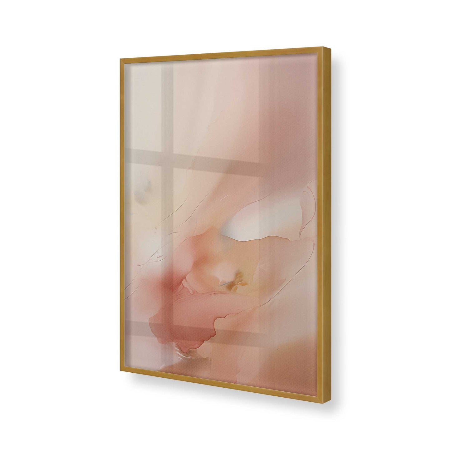 [Color:Polished Gold], Picture of art in a Polished Gold frame of the corner