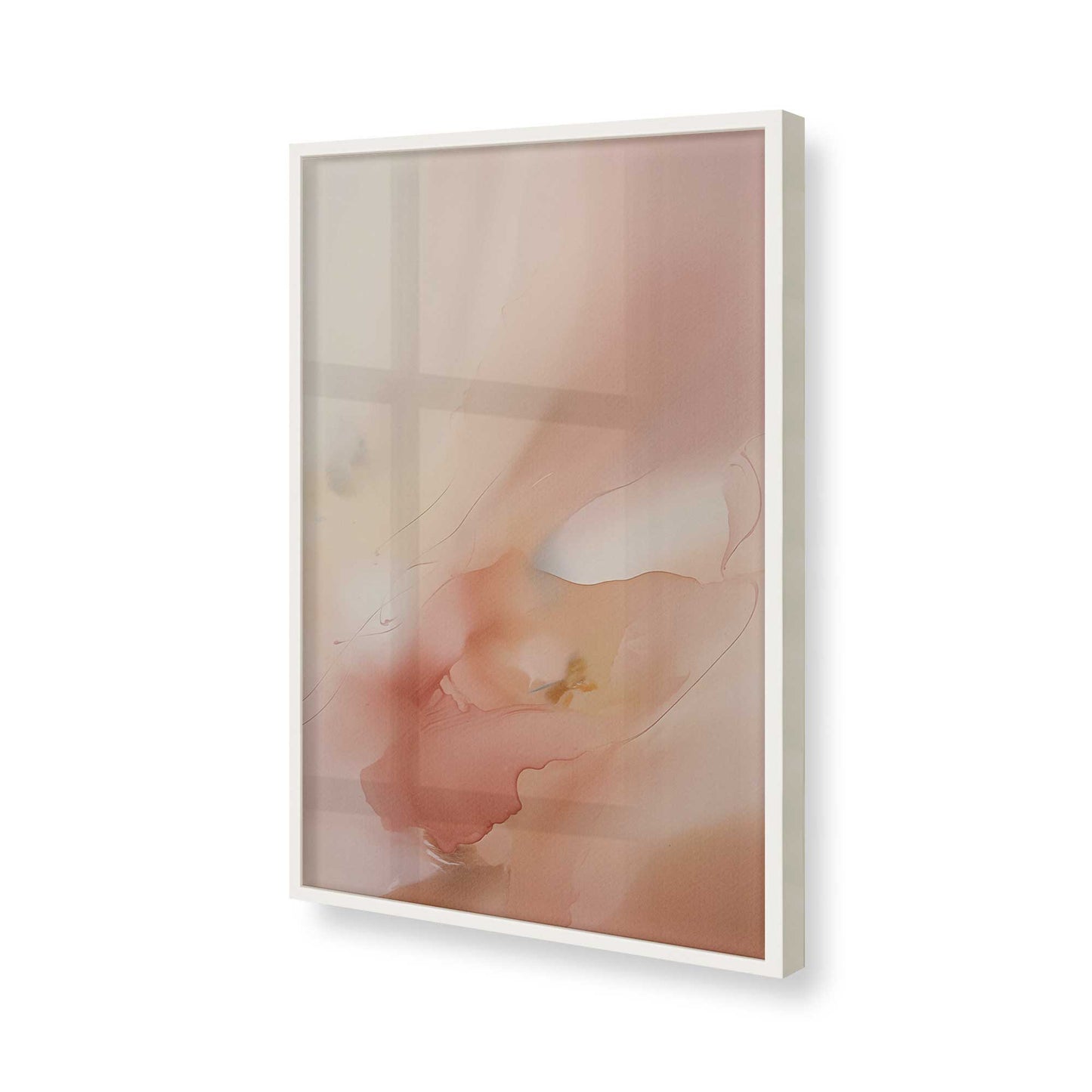 [Color:Opaque White], Picture of art in a Opaque White frame of the corner