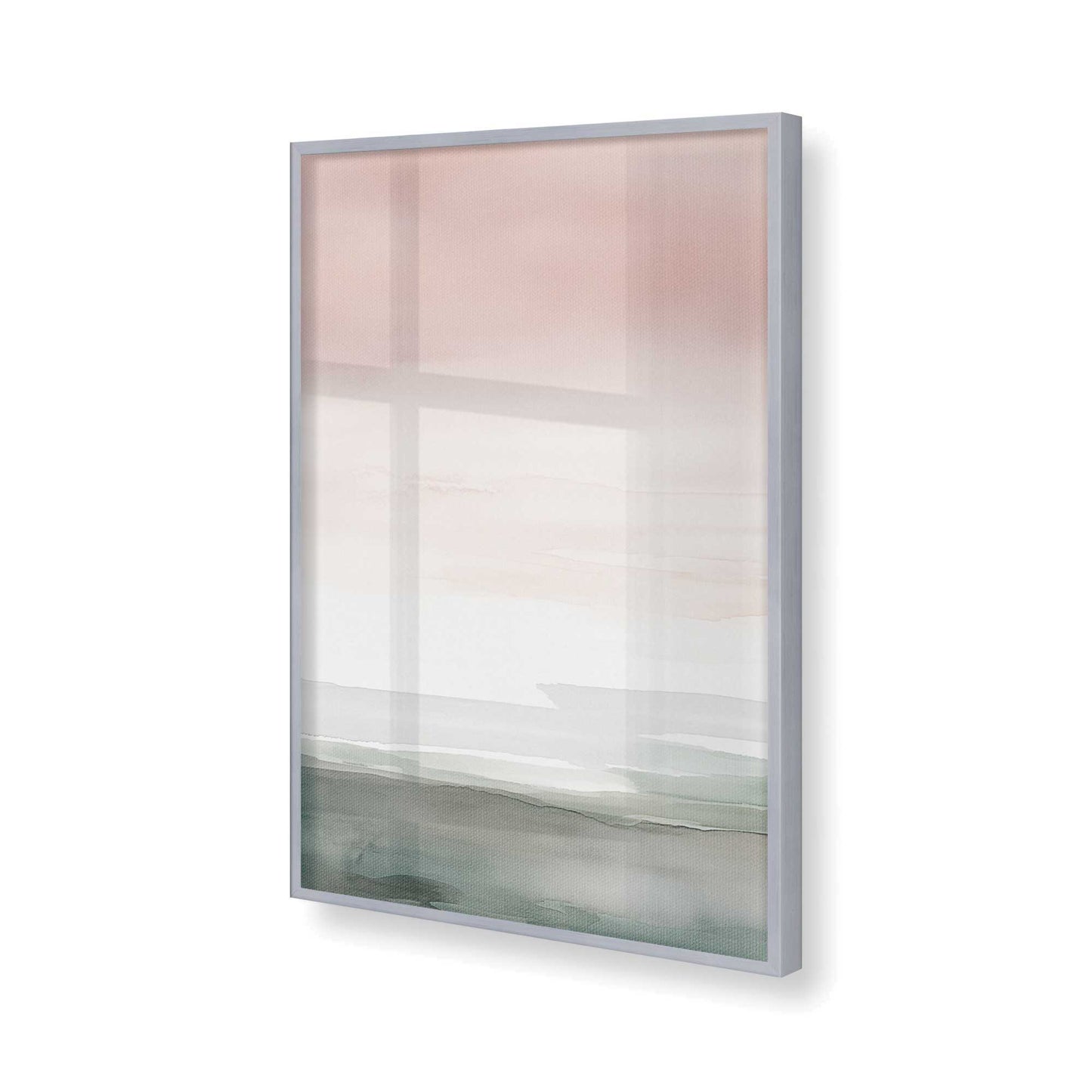 [Color:Polished Chrome], Picture of art in a Polished Chrome frame of the corner