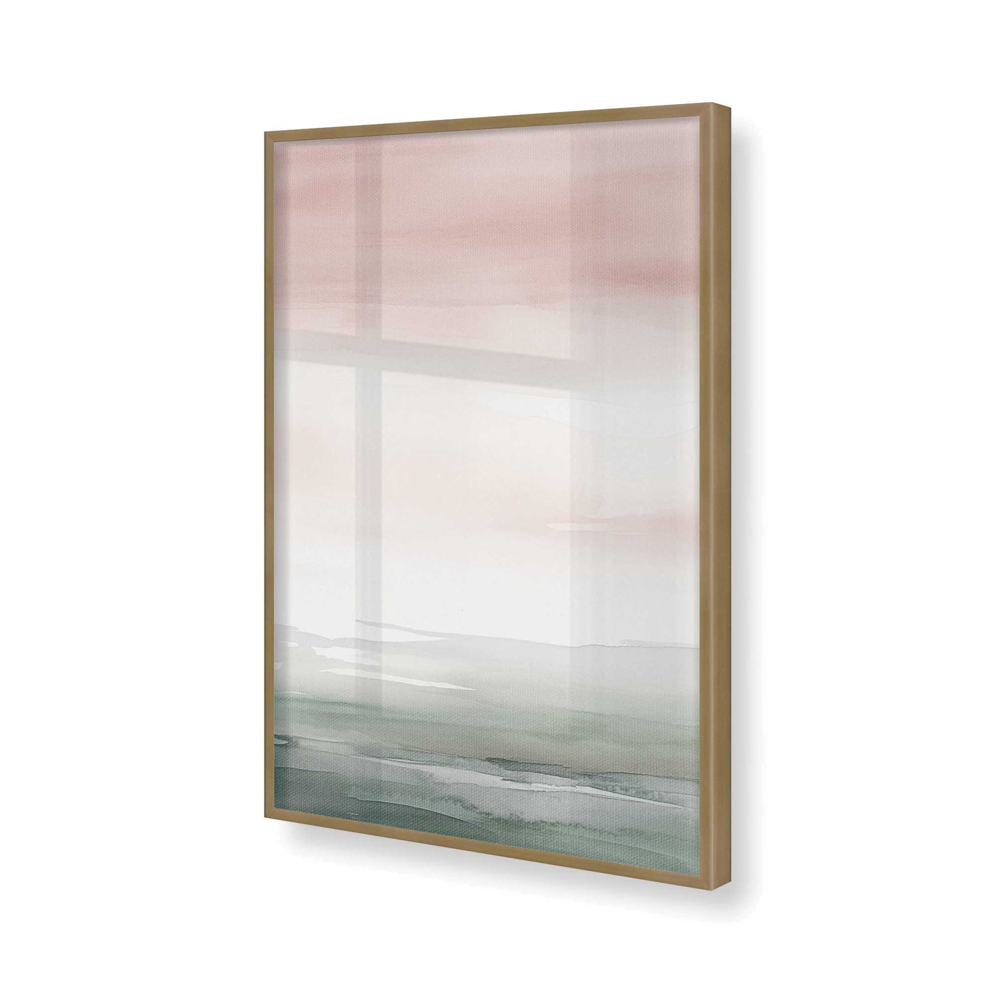 [Color:Brushed Gold], Picture of art in a Brushed Gold frame of the corner