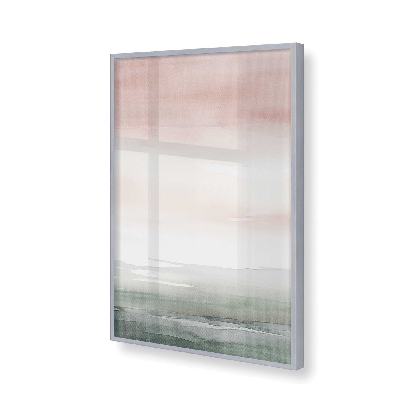 [Color:Polished Chrome], Picture of art in a Polished Chrome frame of the corner