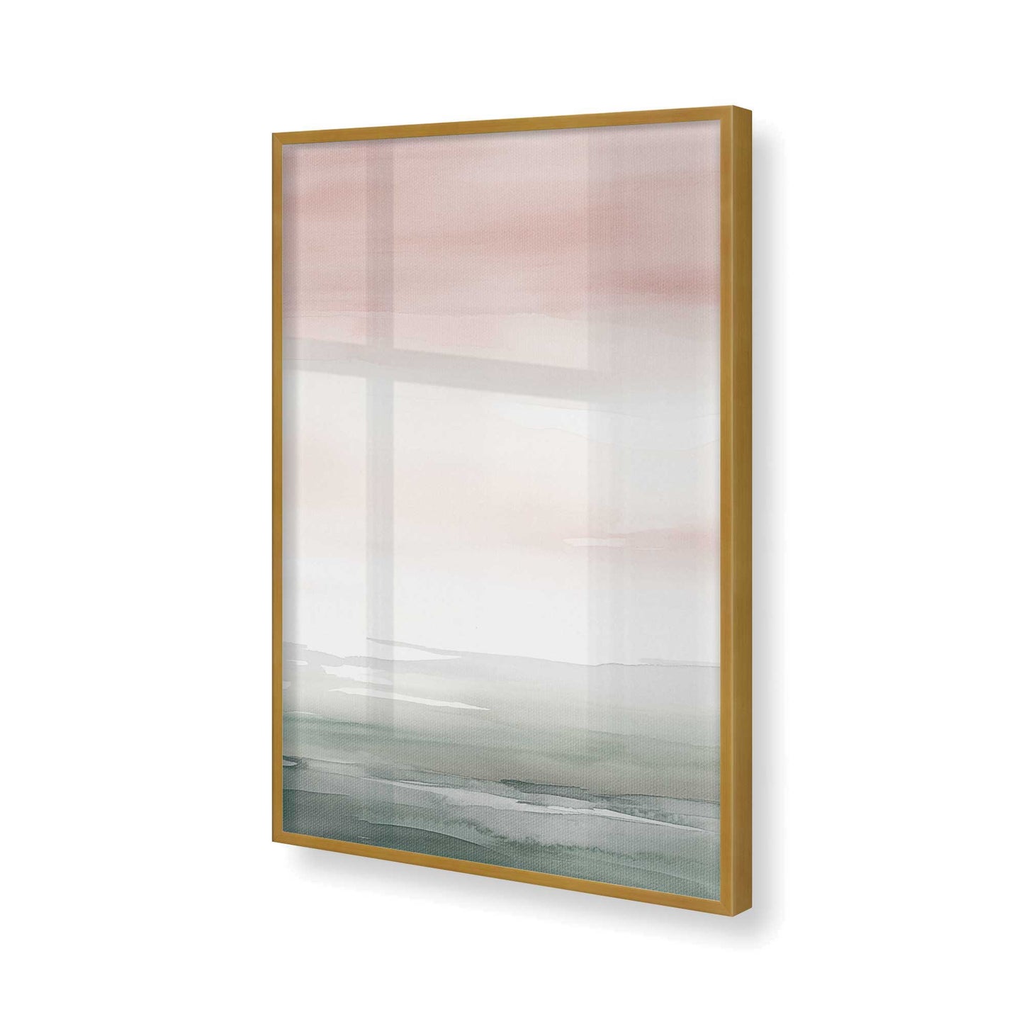 [Color:Polished Gold], Picture of art in a Polished Gold frame of the corner