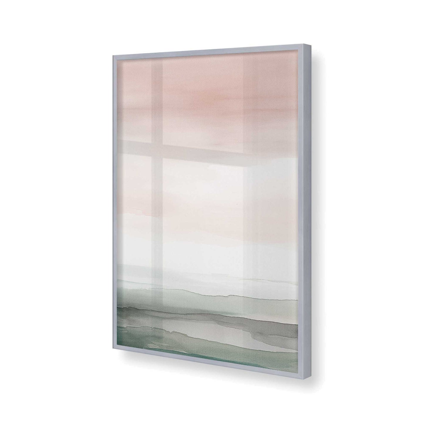 [Color:Polished Chrome], Picture of art in a Polished Chrome frame of the corner