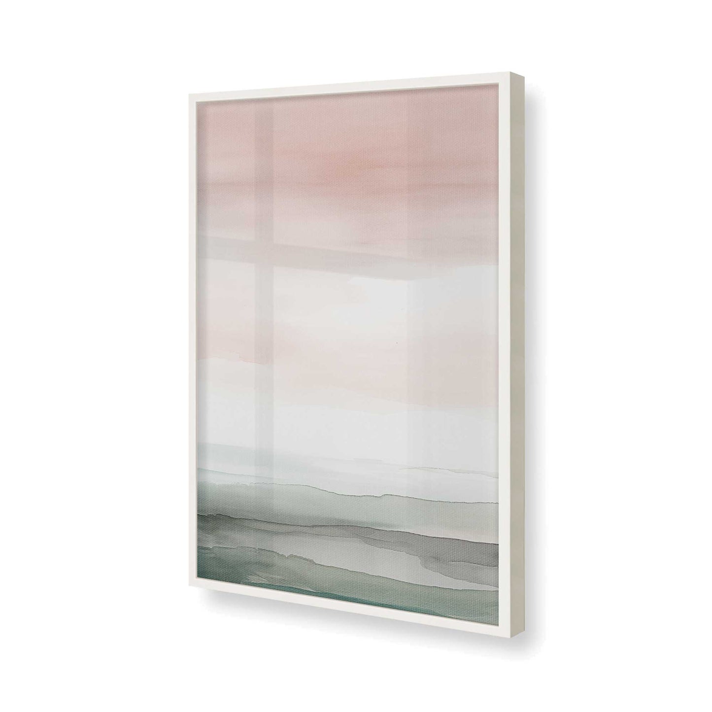 [Color:Opaque White], Picture of art in a Opaque White frame of the corner