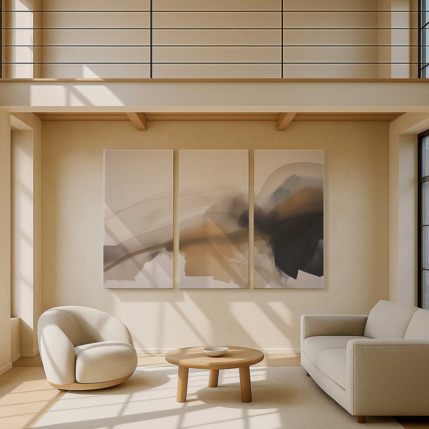 [Color:Stretched Canvas], Picture of art in a room