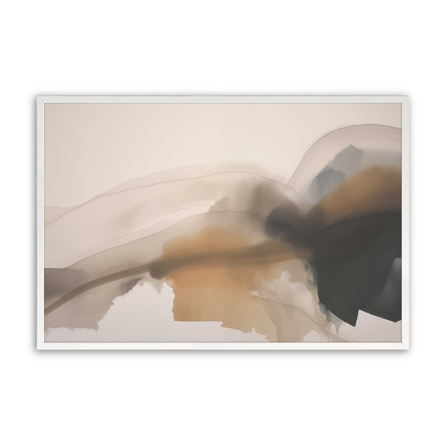 [Color:Opaque White], Picture of art in a Opaque White frame