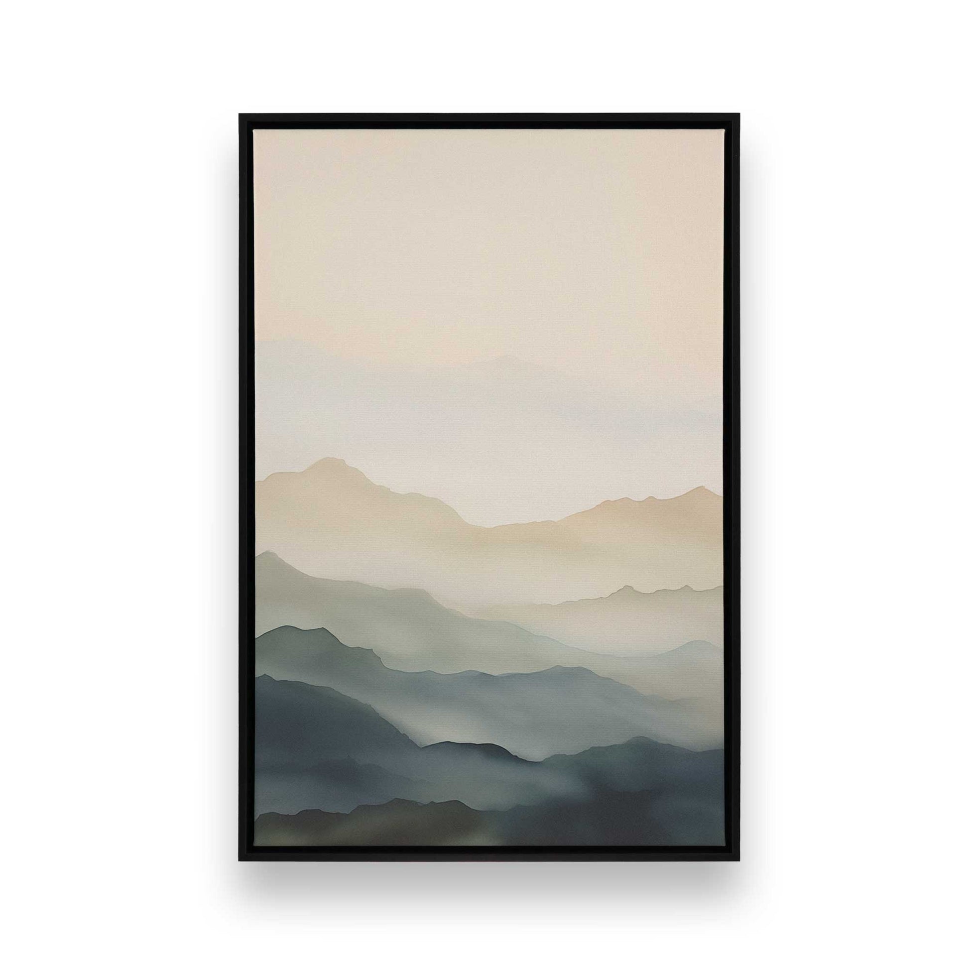 [Color:Satin Black], Picture of art in a Satin Black frame