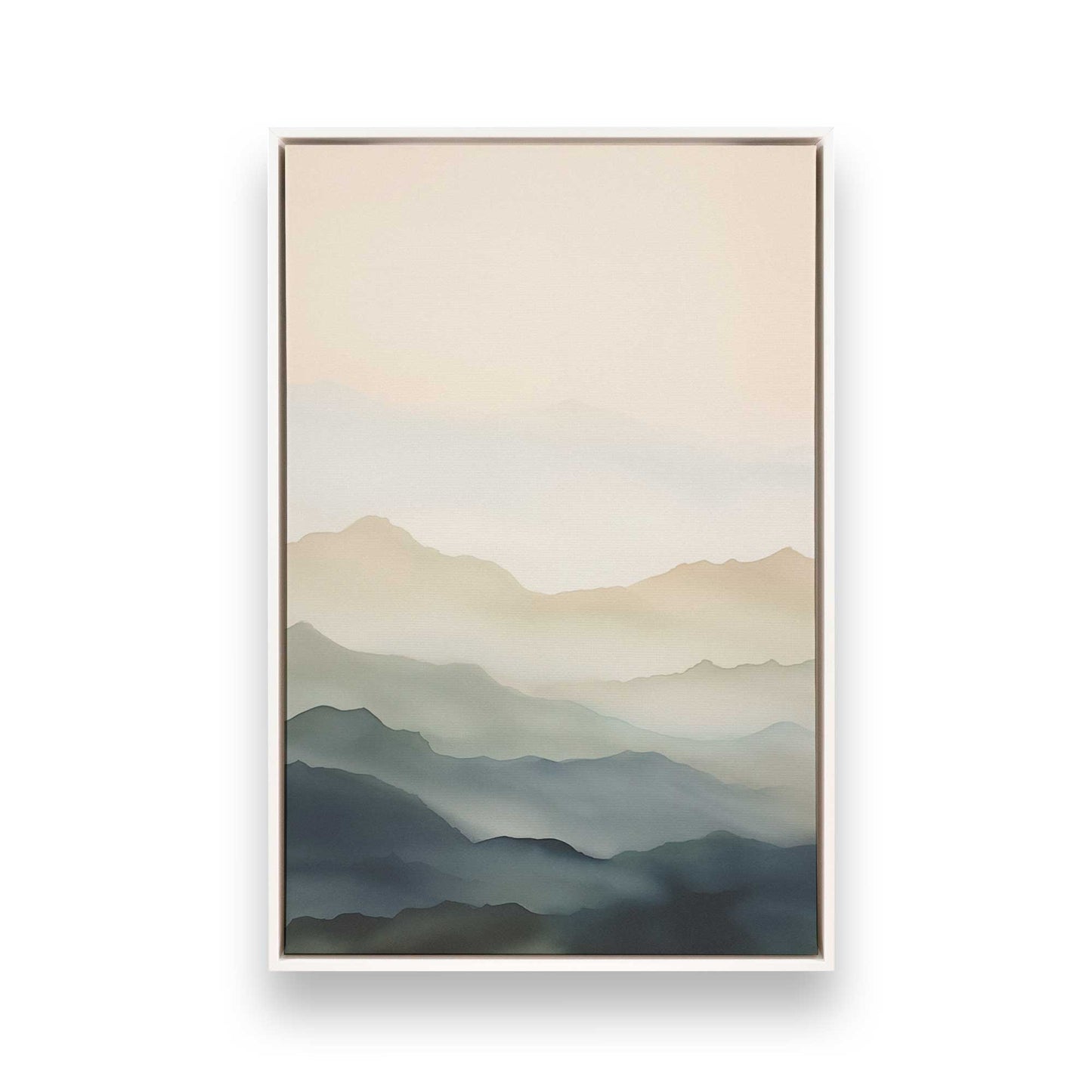 [Color:Opaque White], Picture of art in a White frame