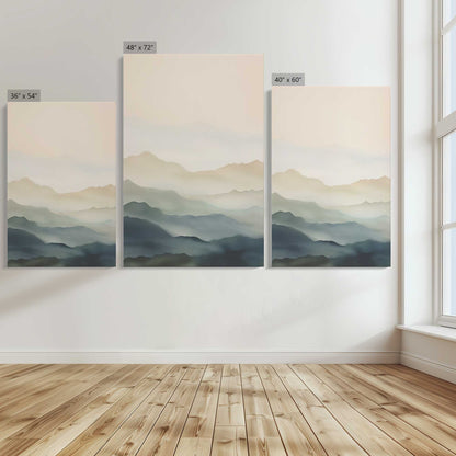 [Color:Stretched Canvas], Image showing the size comparisons
