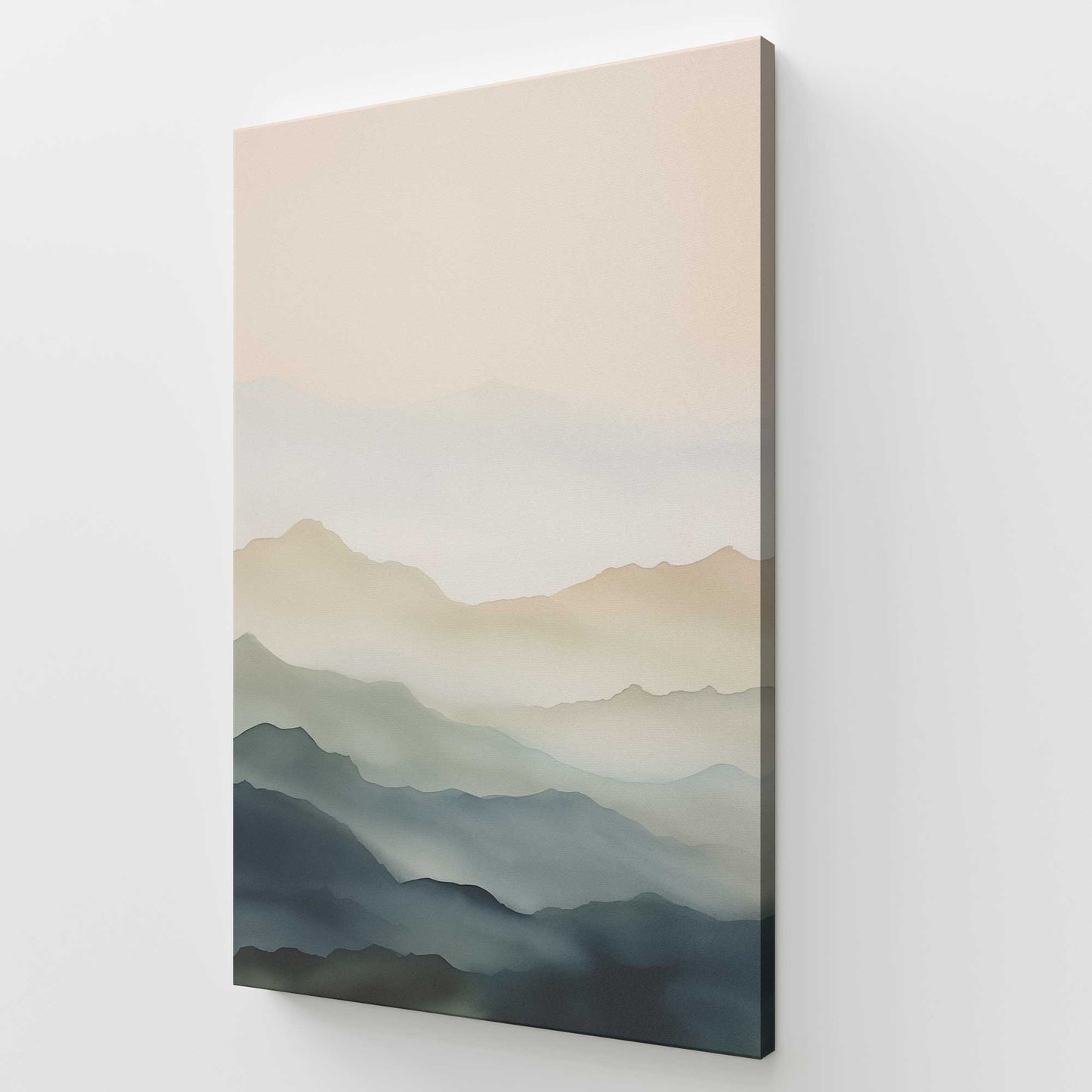 [Color:Stretched Canvas], Picture of art at an angle