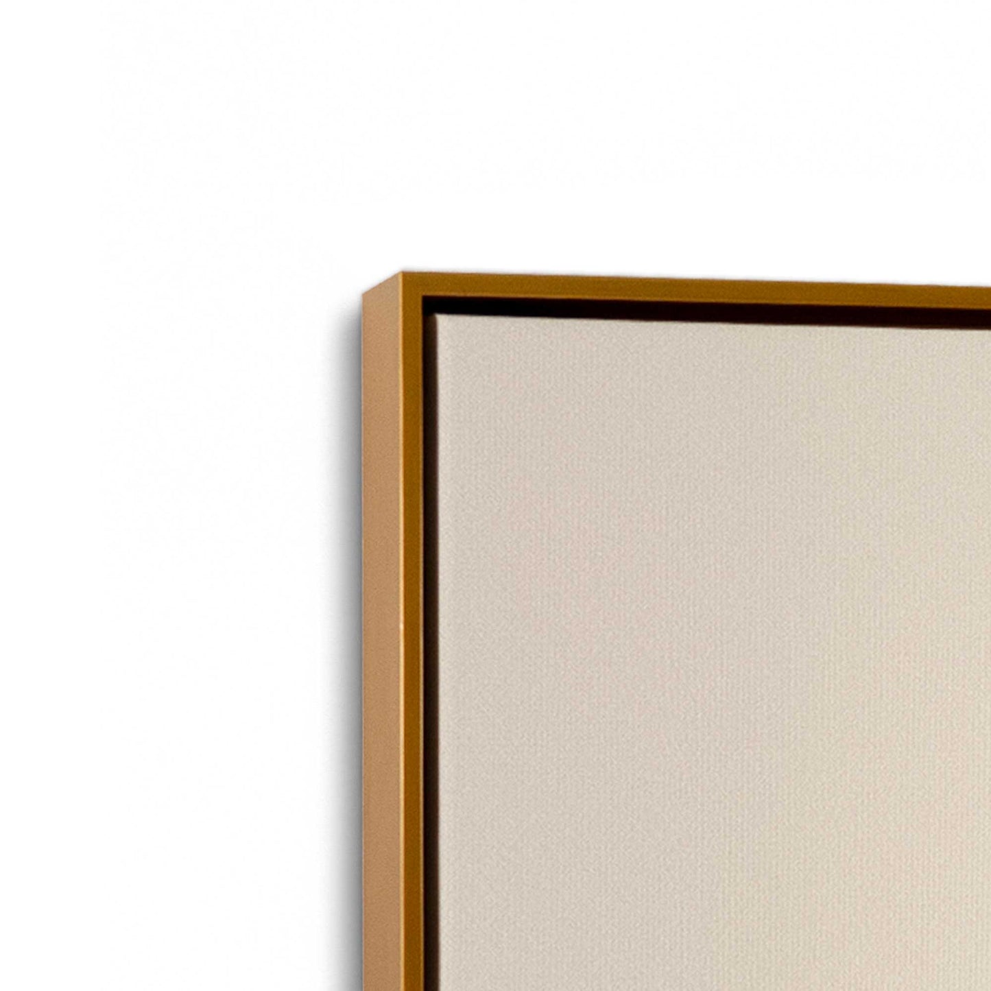 [Color:Polished Gold], Picture of art in a Polished Gold frame at an angle