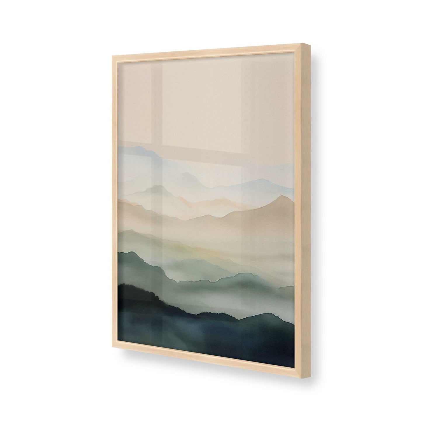 [Color:Raw Maple], Picture of art in a Raw Maple frame of the corner