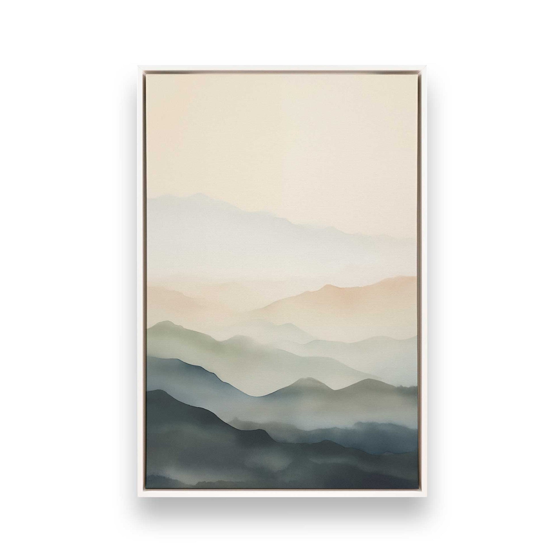 [Color:Opaque White], Picture of art in a White frame