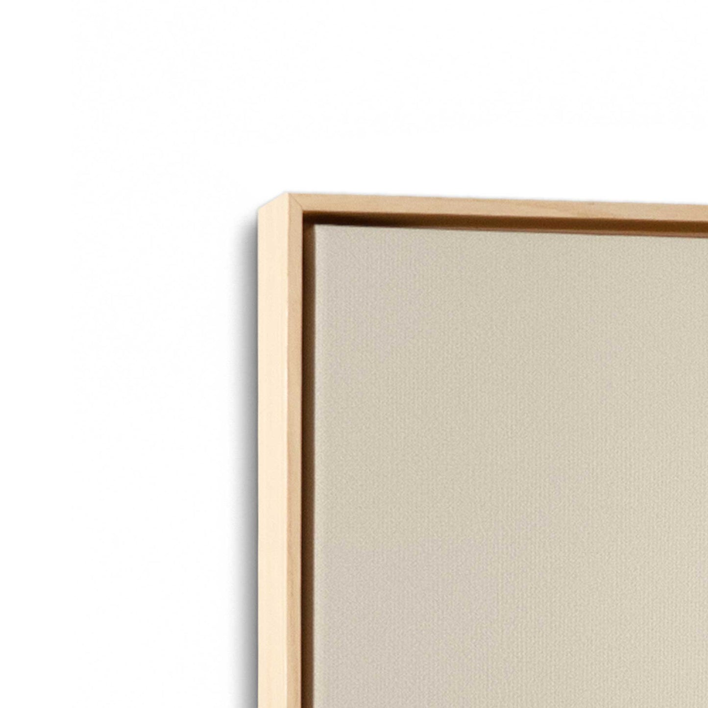 [Color:American Maple], Picture of art in a American Maple frame at an angle