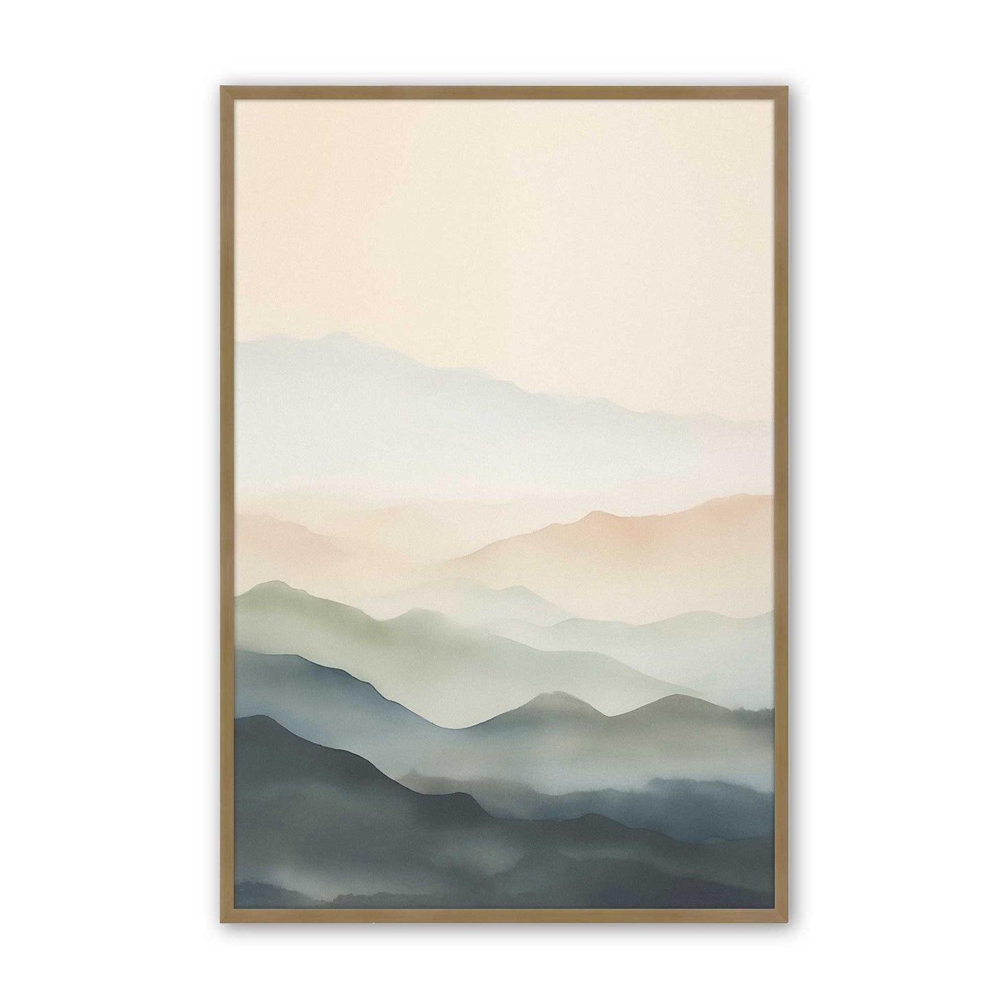 [Color:Brushed Gold], Picture of art in a Brushed Gold frame