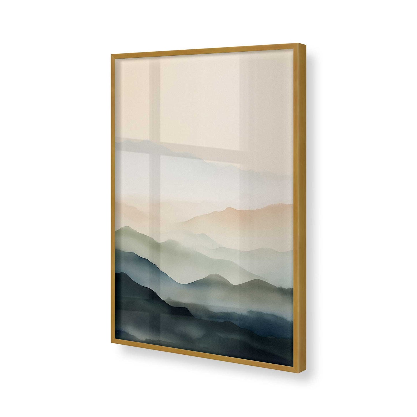 [Color:Polished Gold], Picture of art in a Polished Gold frame of the corner