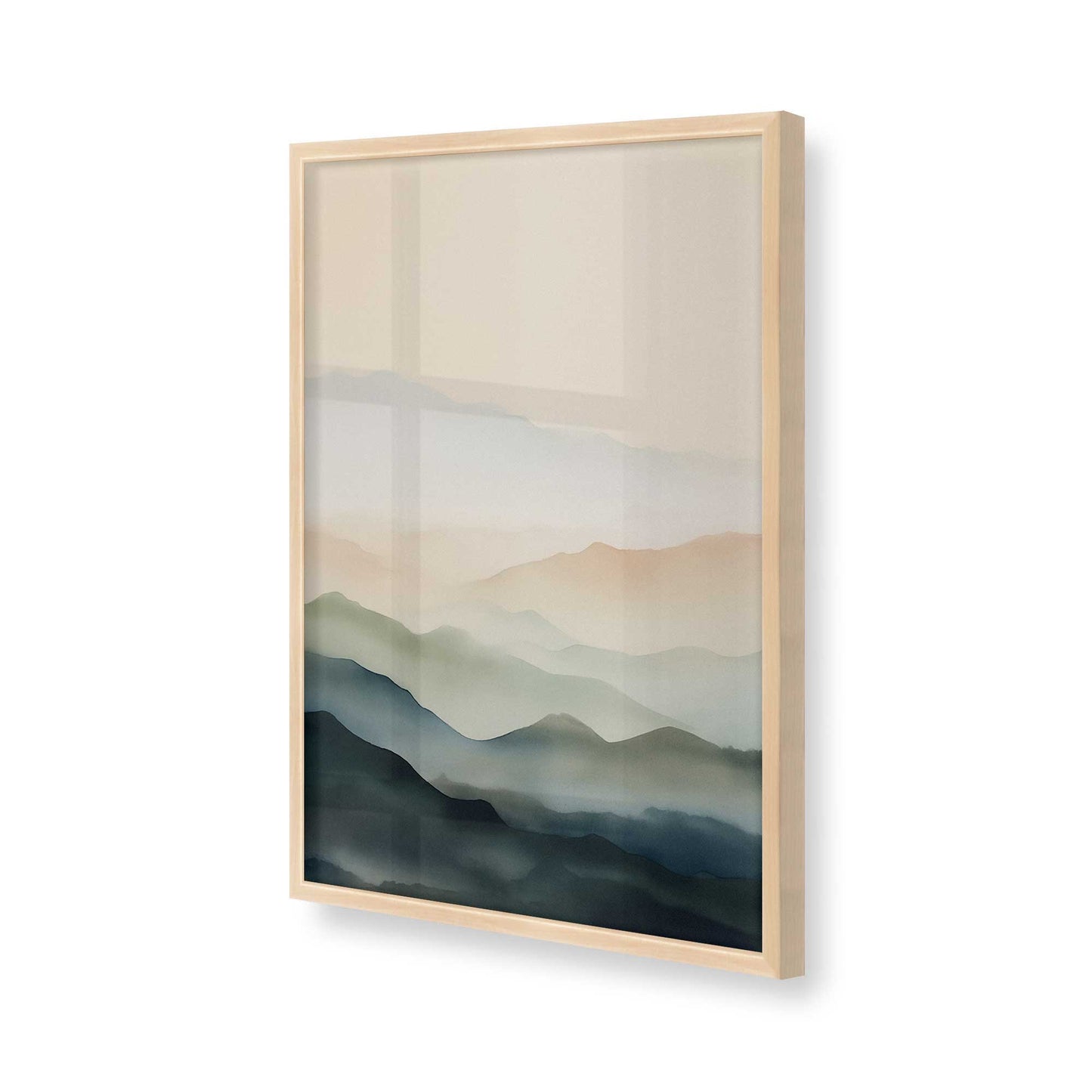 [Color:Raw Maple], Picture of art in a Raw Maple frame of the corner