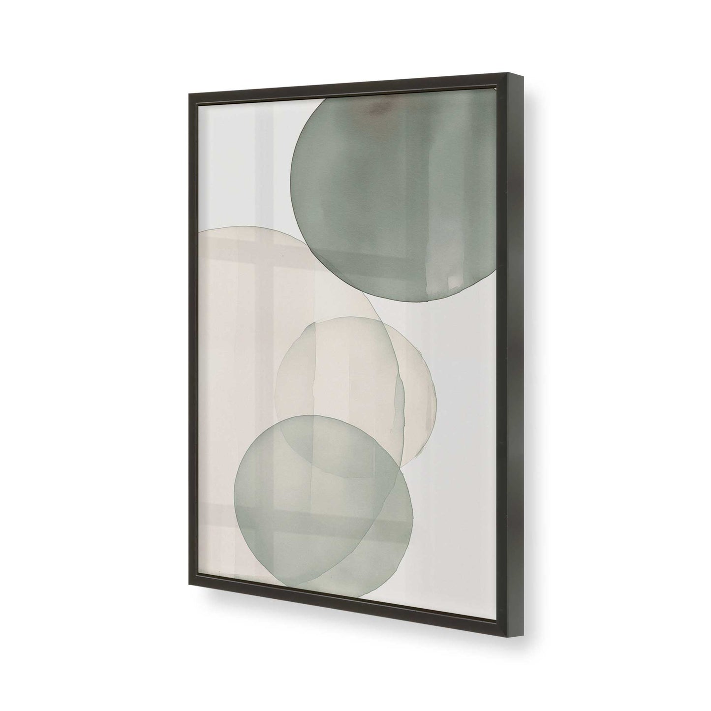 [Color:Satin Black], Picture of art in a Satin Black frame of the corner