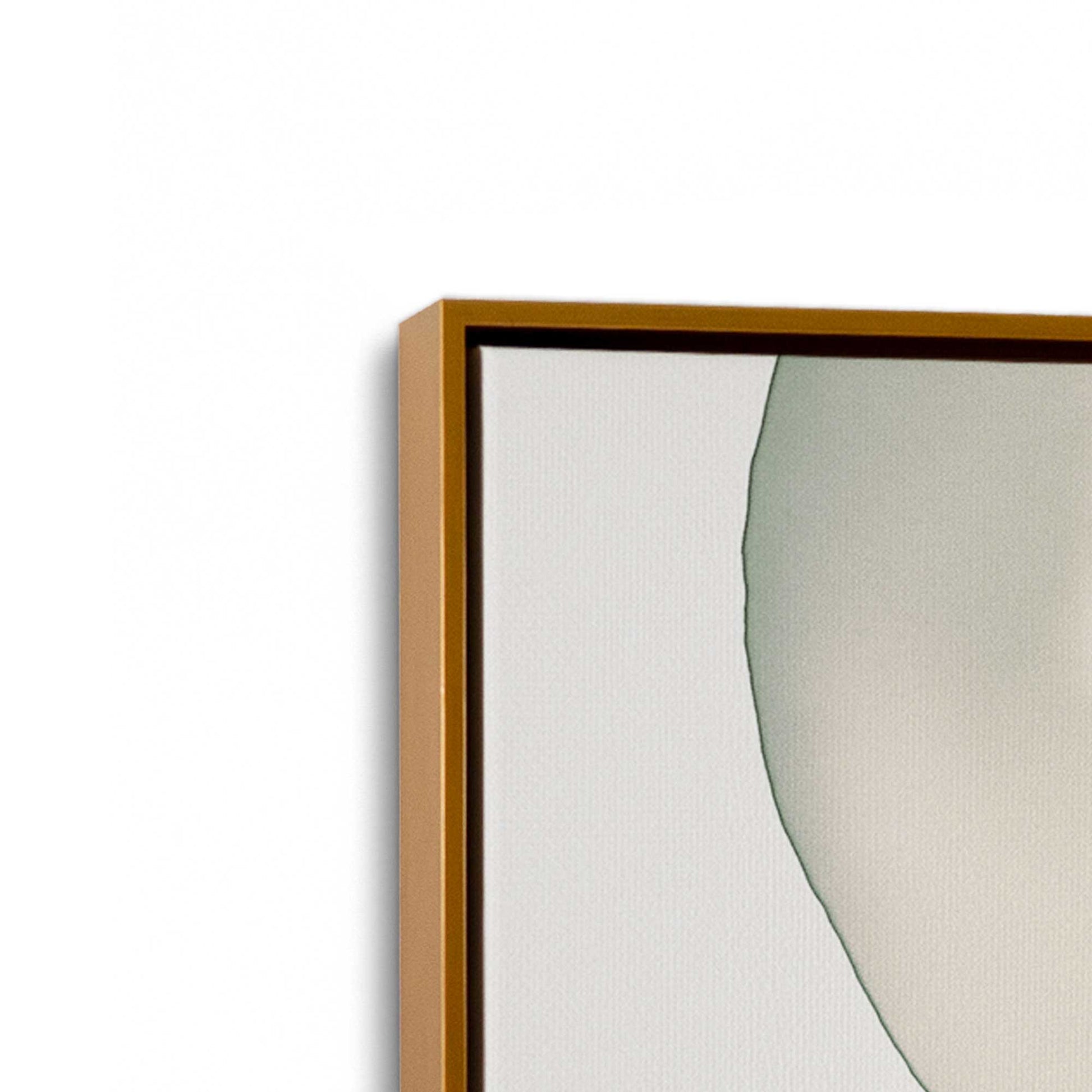 [Color:Polished Gold], Picture of art in a Polished Gold frame at an angle