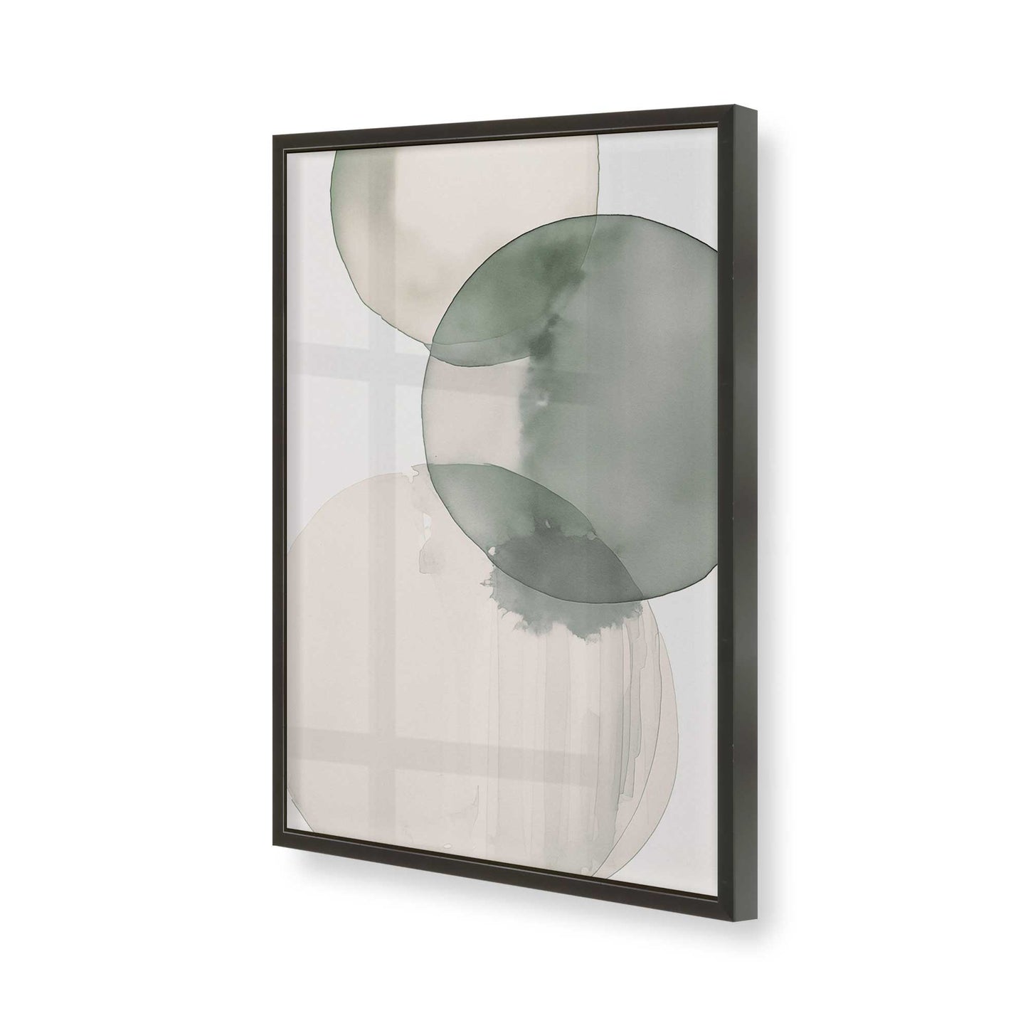 [Color:Satin Black], Picture of art in a Satin Black frame of the corner