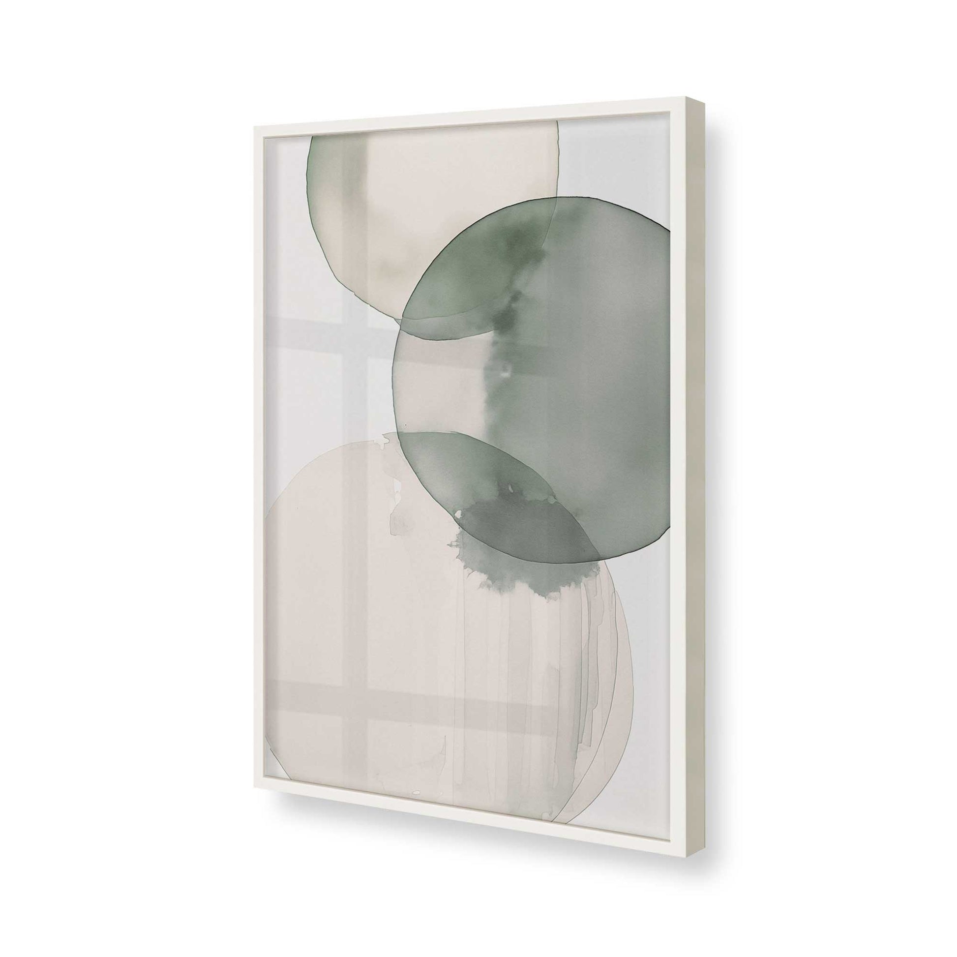 [Color:Opaque White], Picture of art in a Opaque White frame of the corner