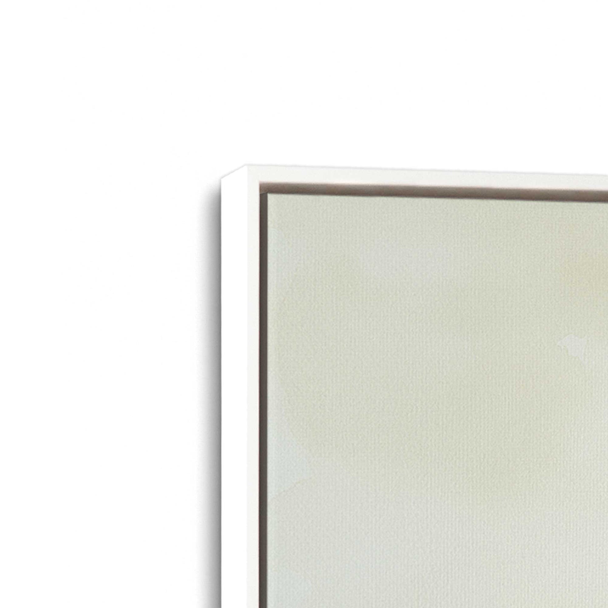 [Color:Opaque White], Picture of art in a White frame at an angle