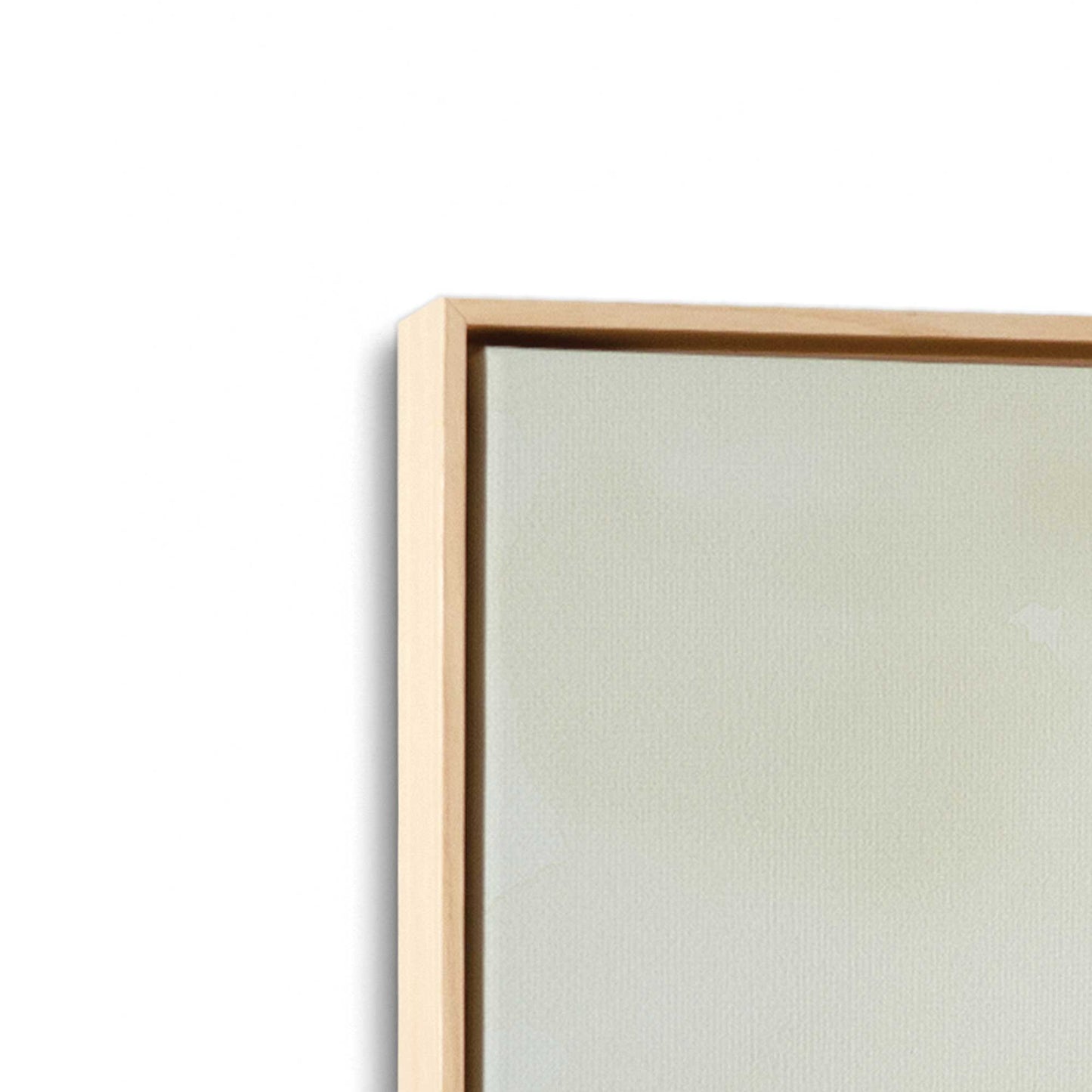 [Color:American Maple], Picture of art in a American Maple frame at an angle