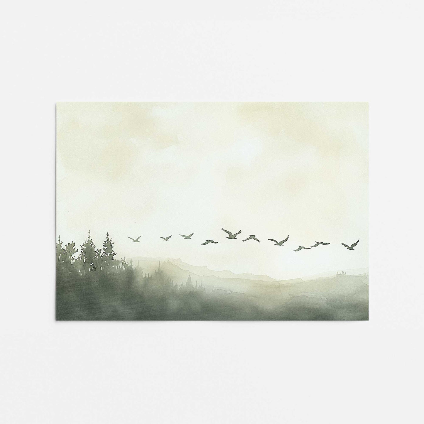 Skyward Silhouettes Promotional Rolled Print