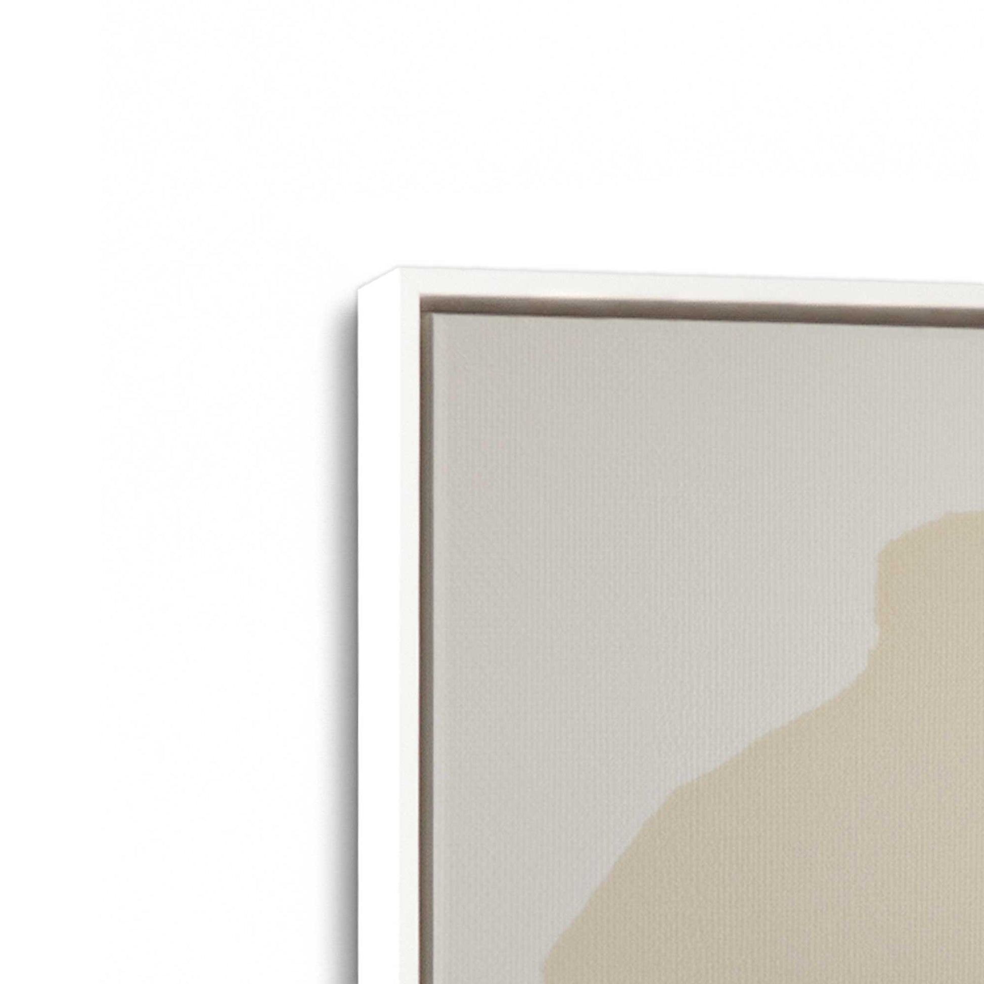 [Color:Opaque White], Picture of art in a White frame at an angle