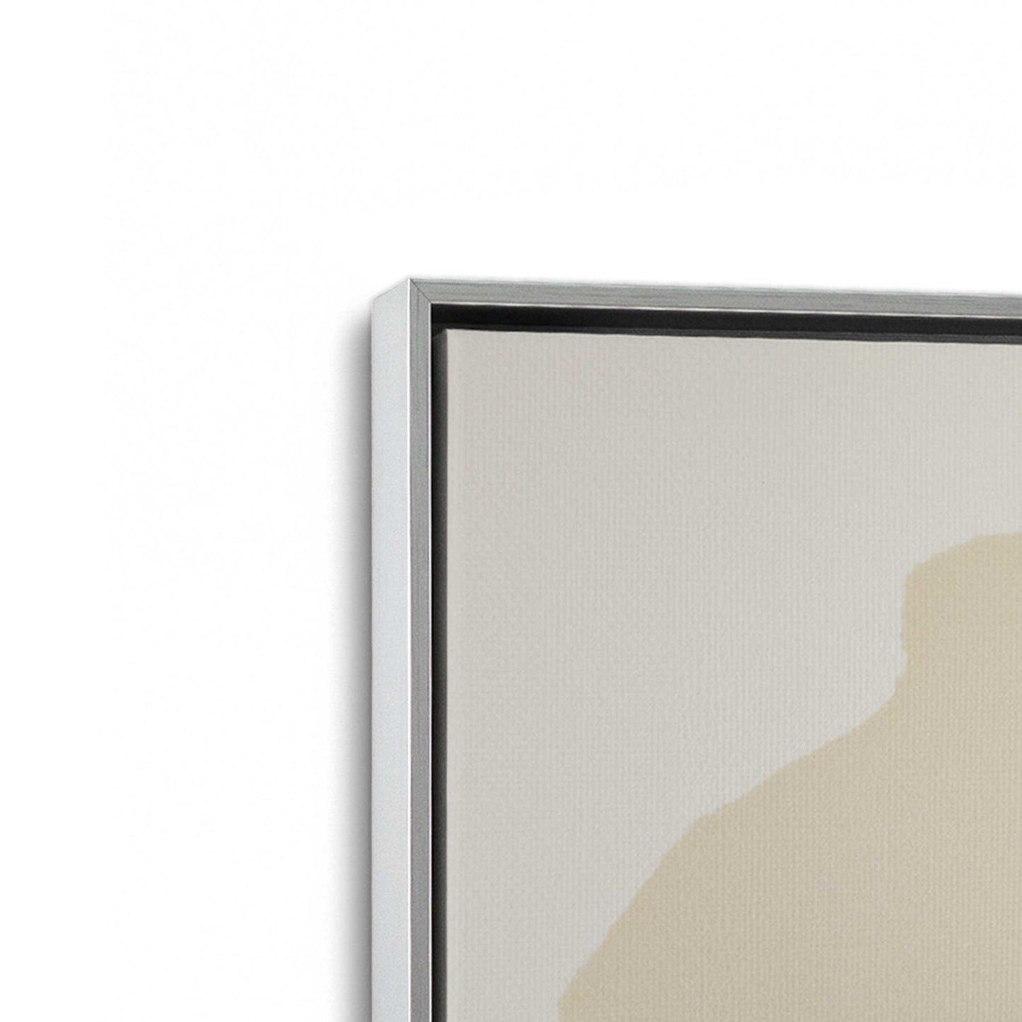 [Color:Polished Chrome], Picture of art in a Polished Chrome frame at an angle