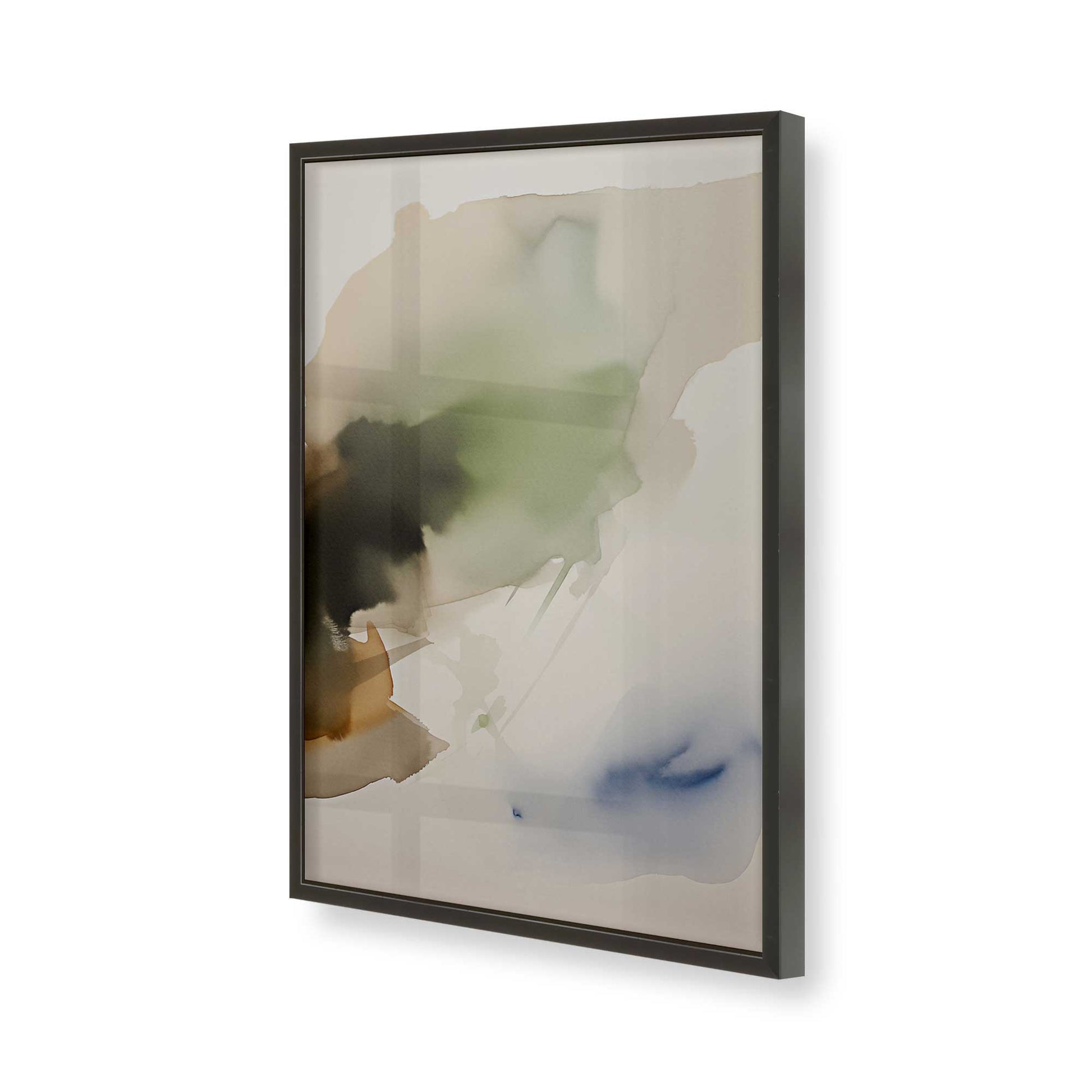 [Color:Satin Black], Picture of art in a Satin Black frame of the corner