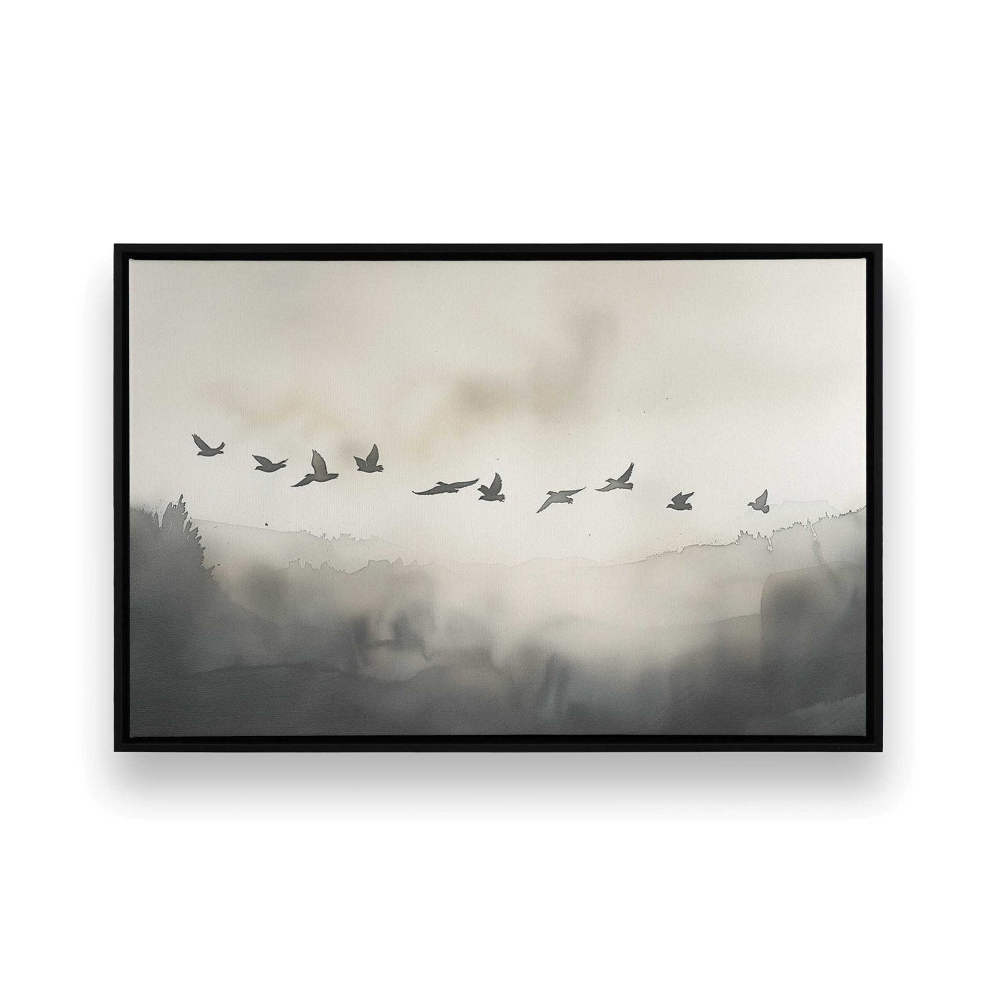 [Color:Satin Black], Picture of art in a Satin Black frame