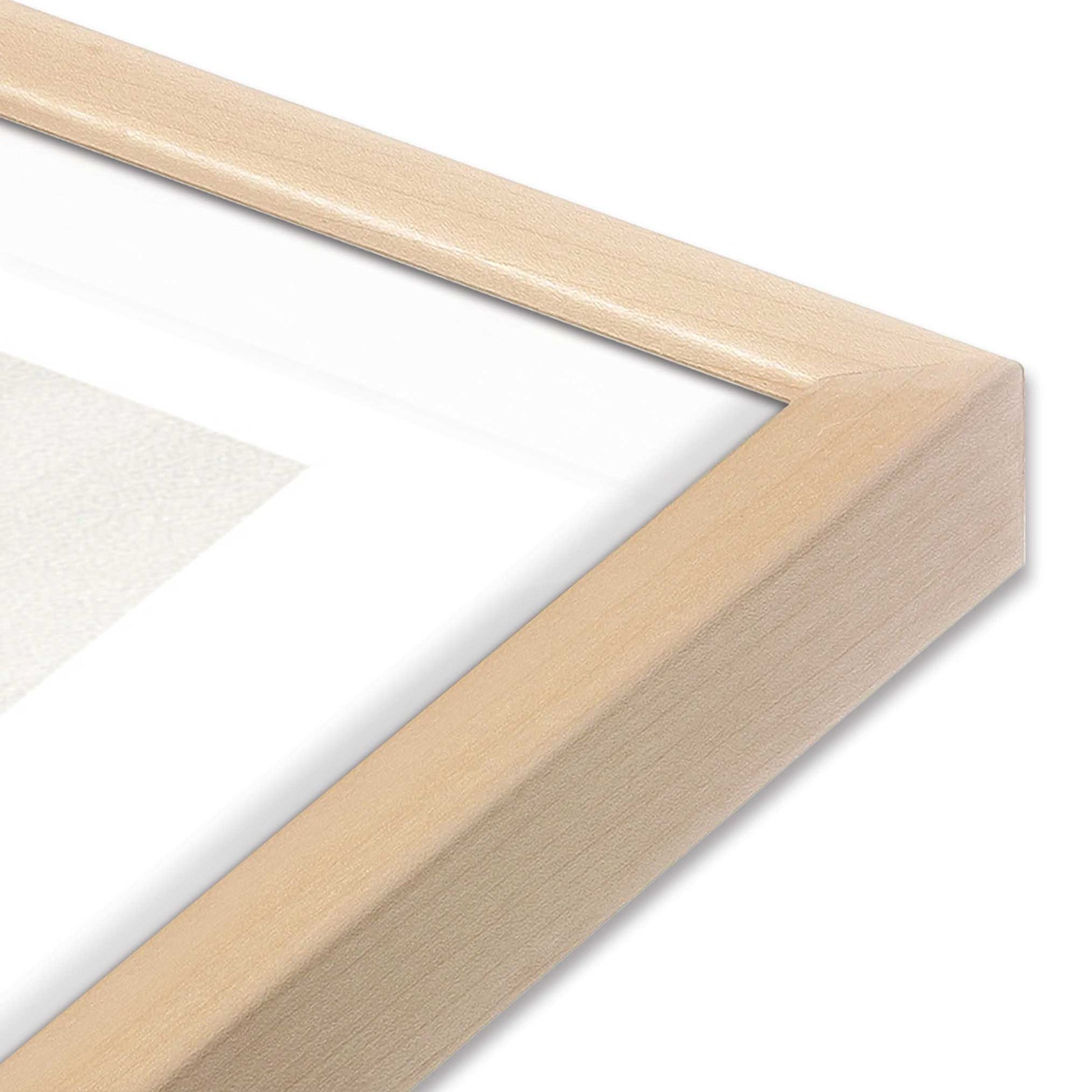 [Color:Raw Maple], Picture of art in a Raw Maple frame at an angle