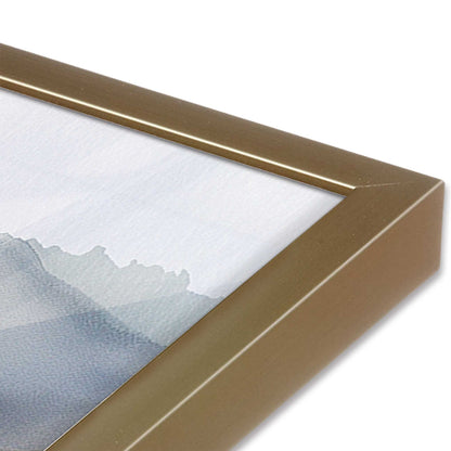 [Color:Brushed Gold], Picture of art in a Brushed Gold frame at an angle