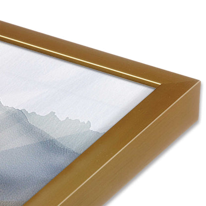 [Color:Polished Gold], Picture of art in a Polished Gold frame at an angle