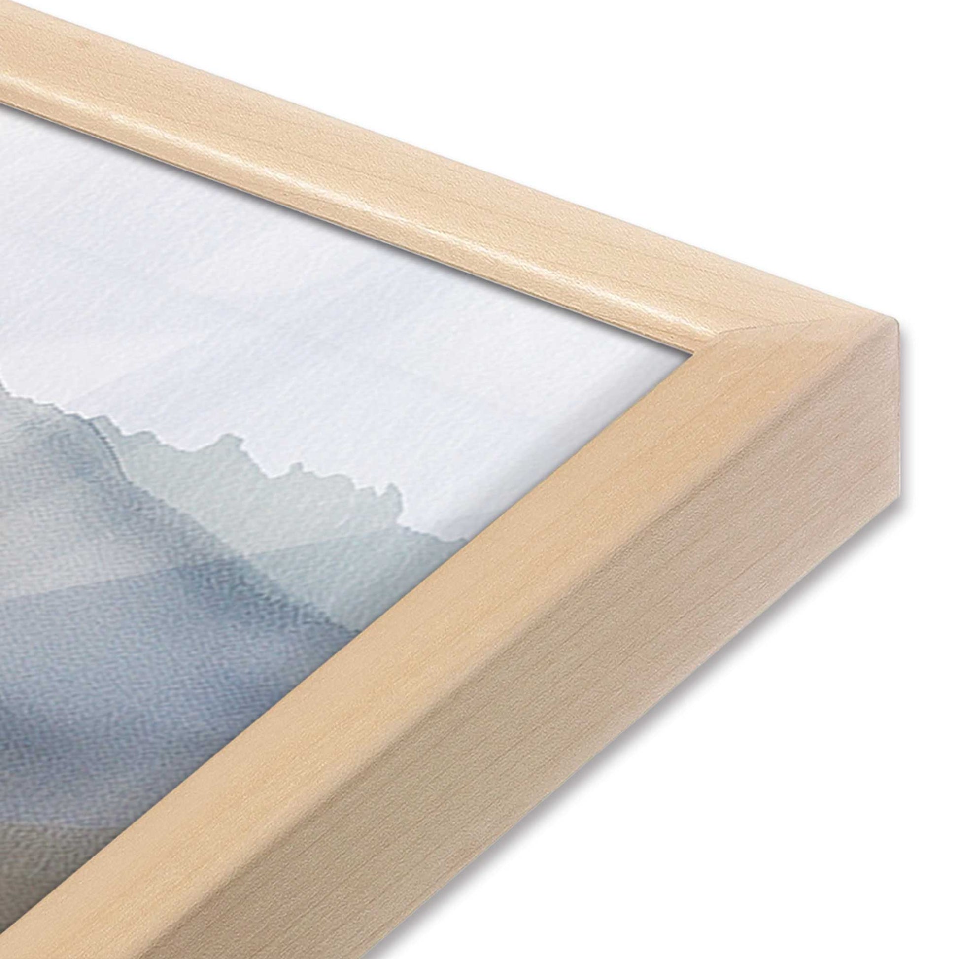 [Color:Raw Maple], Picture of art in a Raw Maple frame of the corner