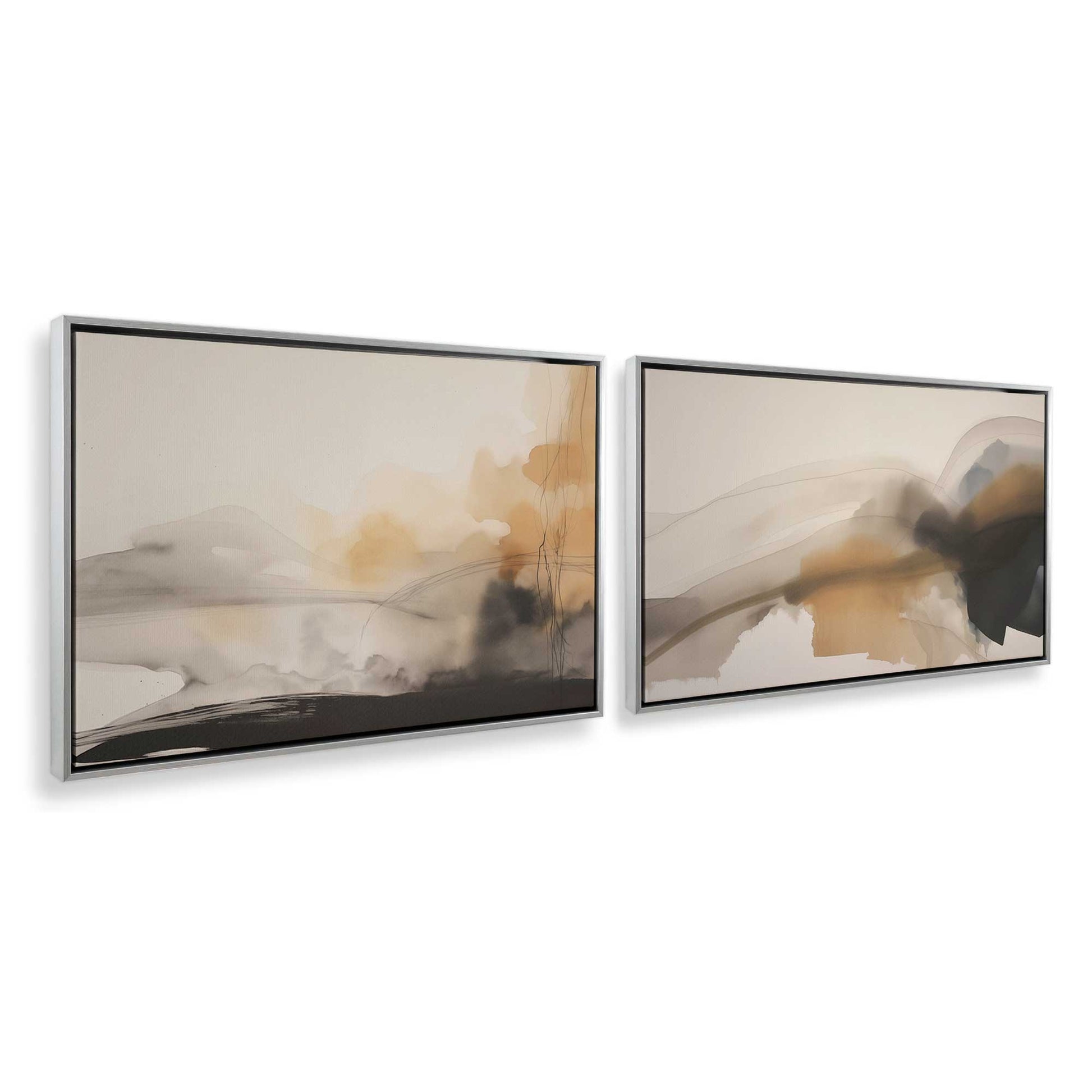 [Color:Opaque White], Picture of art in a White frame at an angle