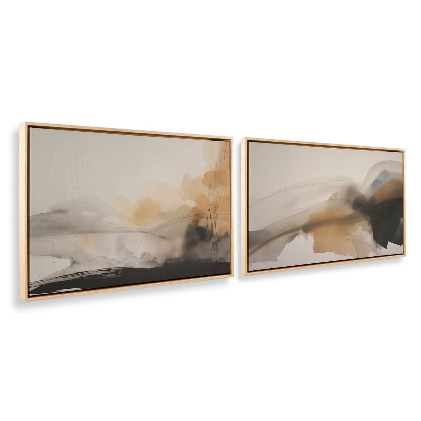 [Color:Polished Gold], Picture of art in a Polished Gold frame at an angle