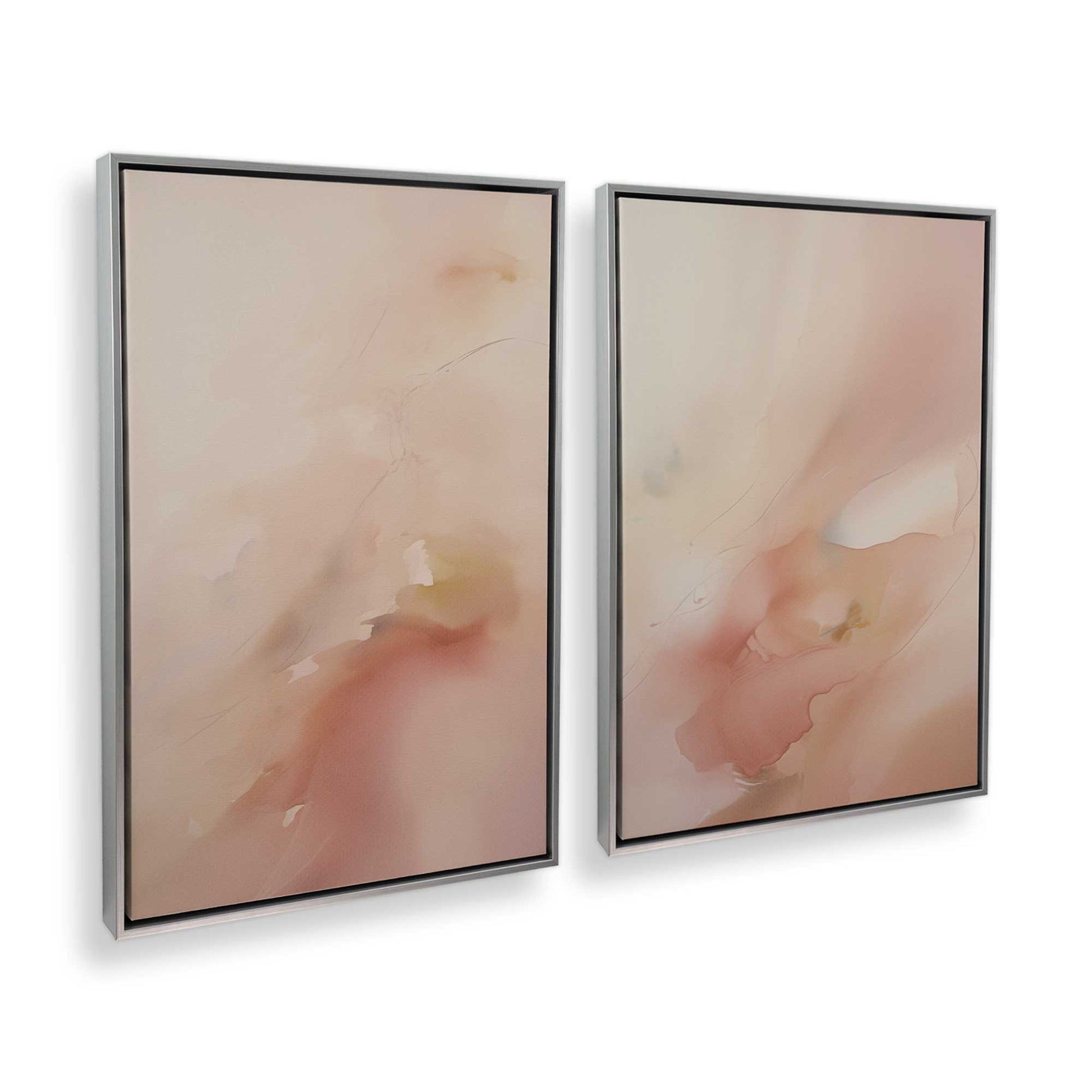 [Color:Opaque White], Picture of art in a White frame at an angle