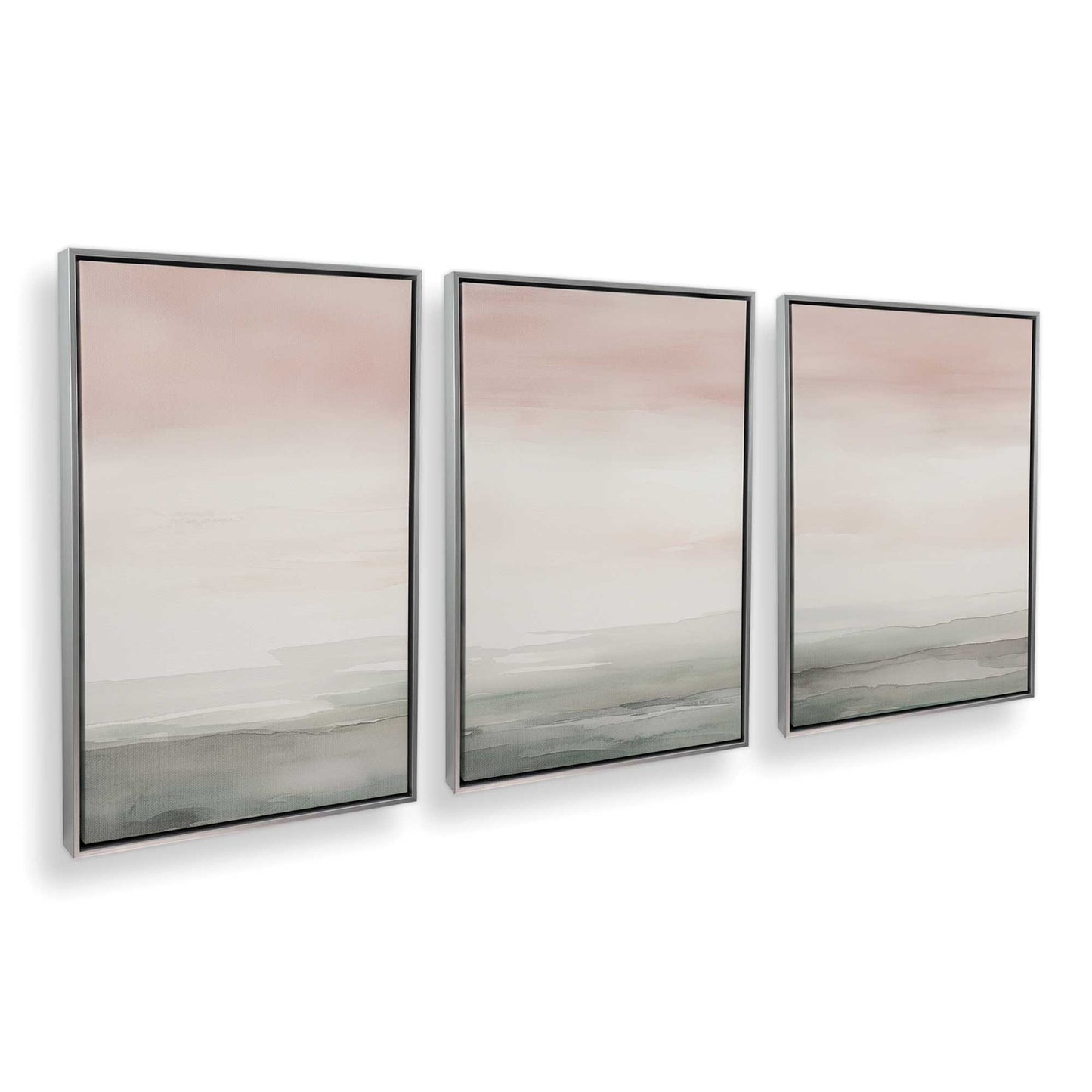 [Color:Opaque White], Picture of art in a White frame at an angle