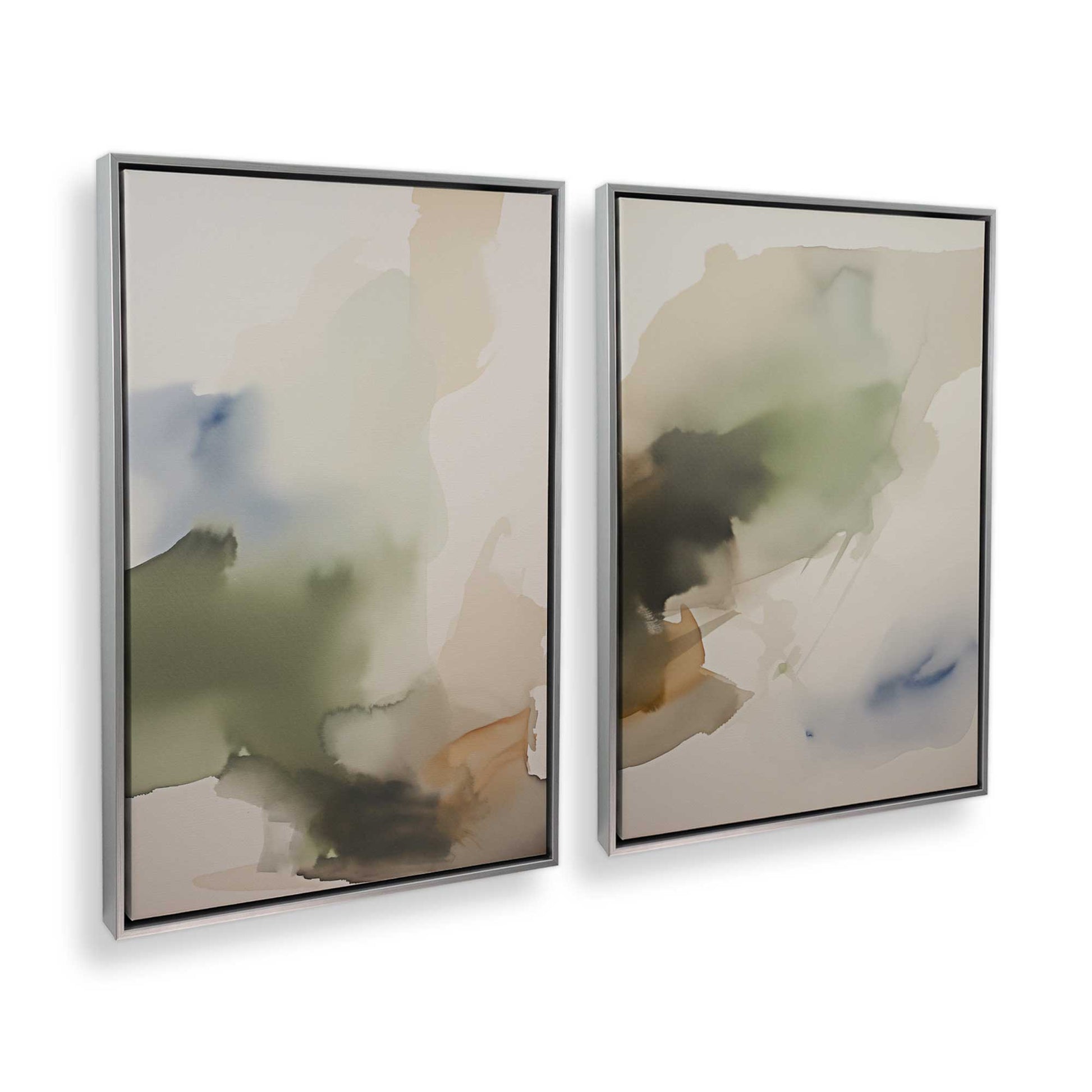 [Color:Opaque White], Picture of art in a White frame at an angle