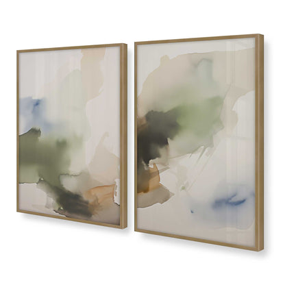 [Color:Brushed Gold], Picture of art in a Brushed Gold frame at an angle