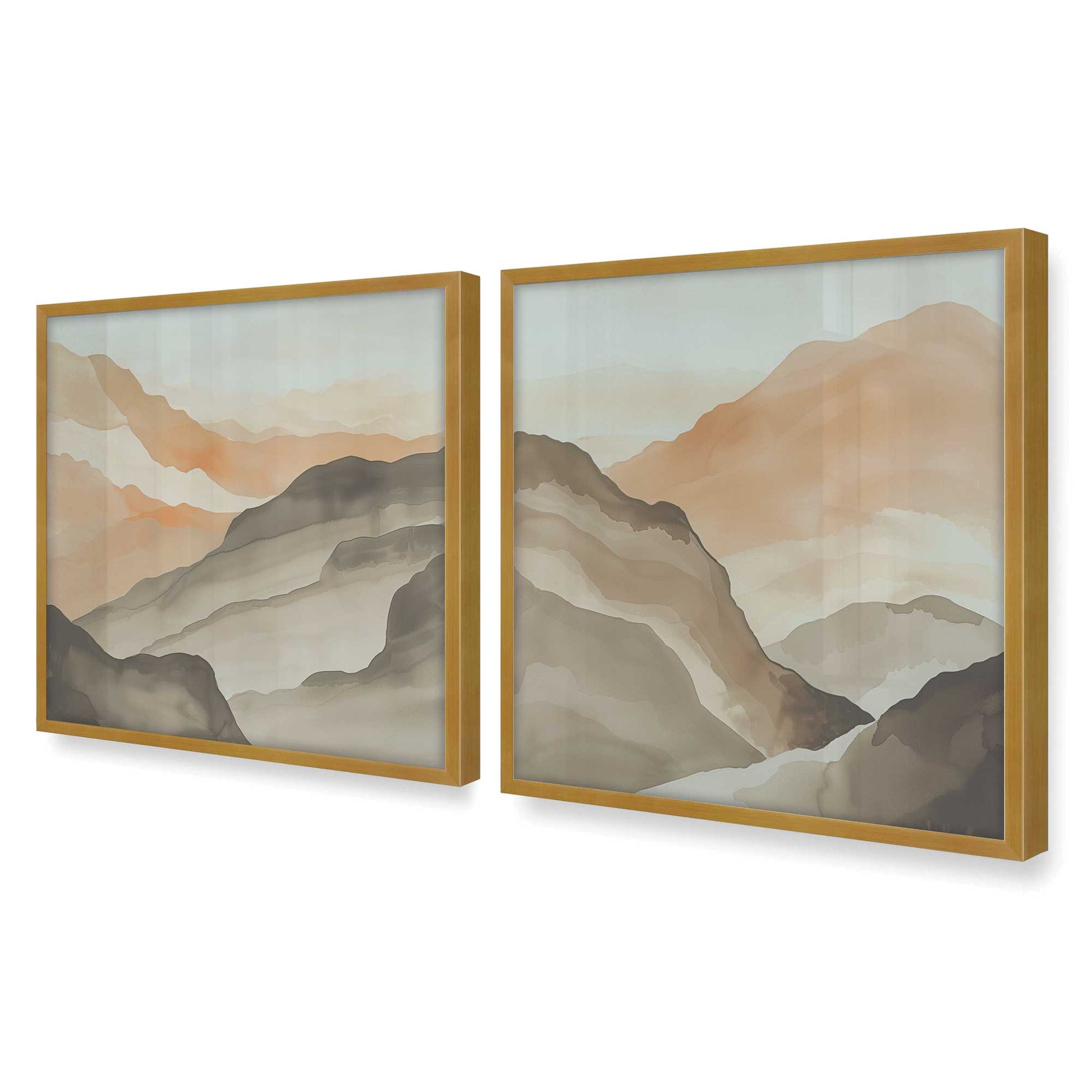 [Color:Polished Gold], Picture of art in a Polished Gold frame of the corner