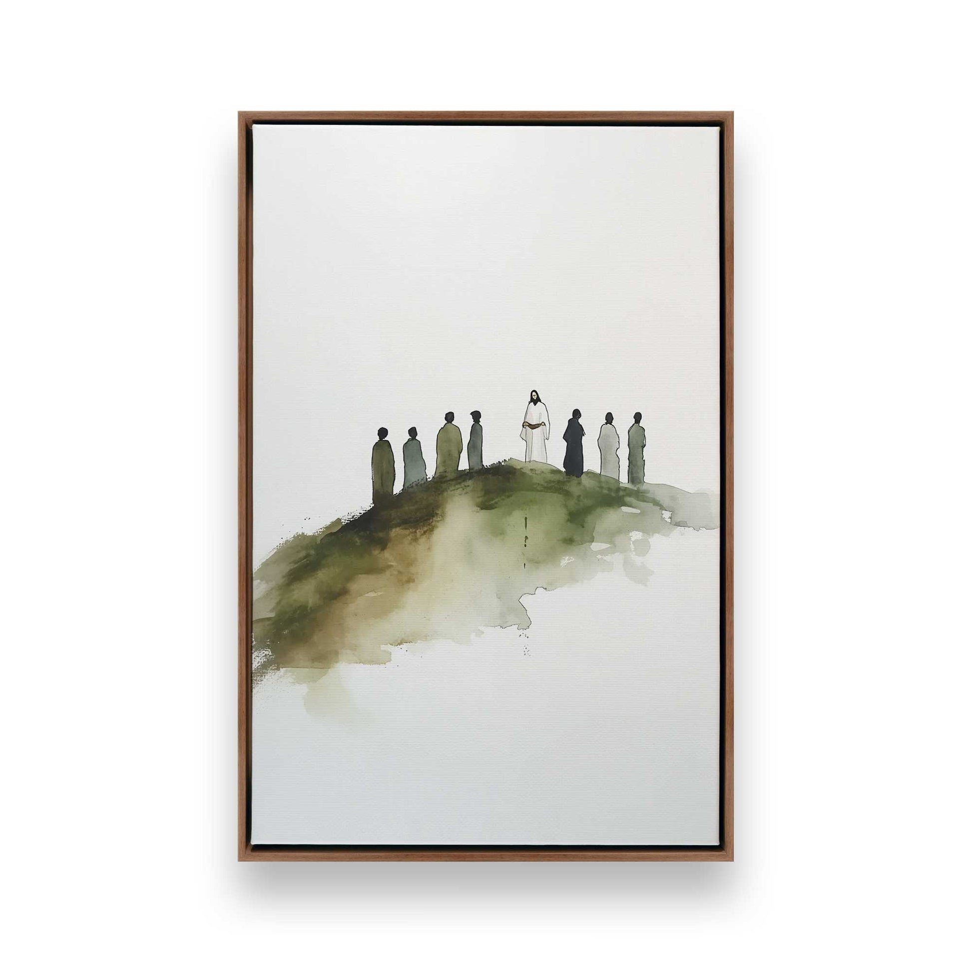 [Color:Walnut], Picture of art in a Walnut frame